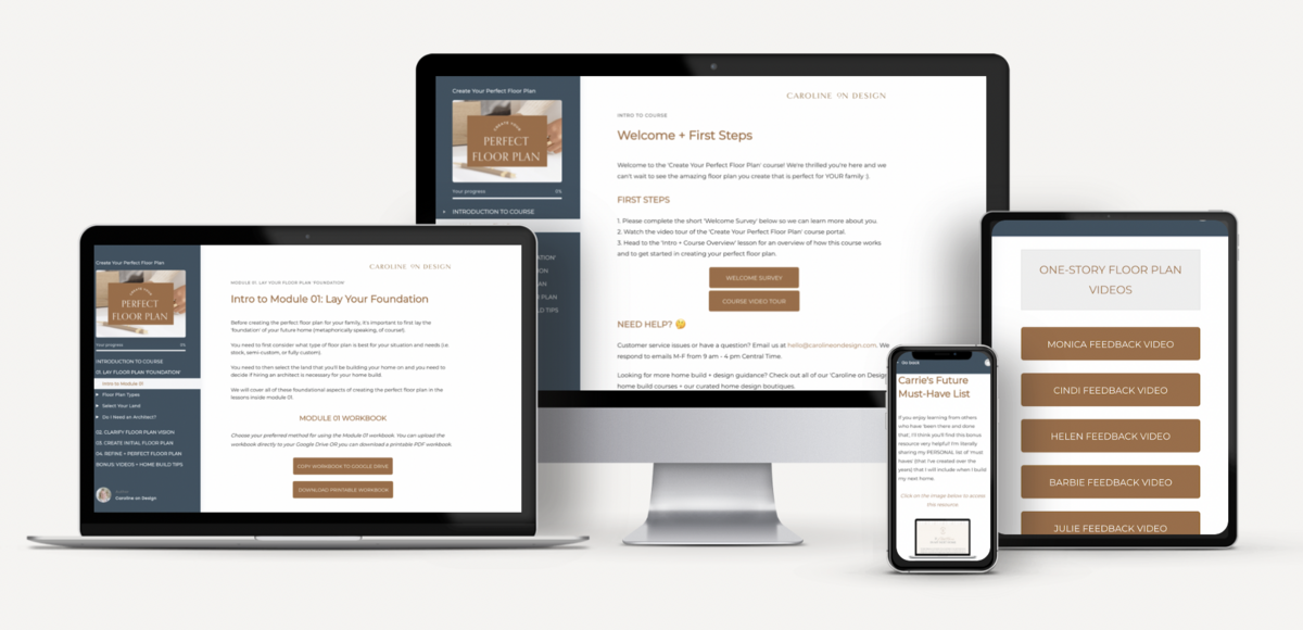 Create Your Perfect Floor Plan Course by Caroline on Design