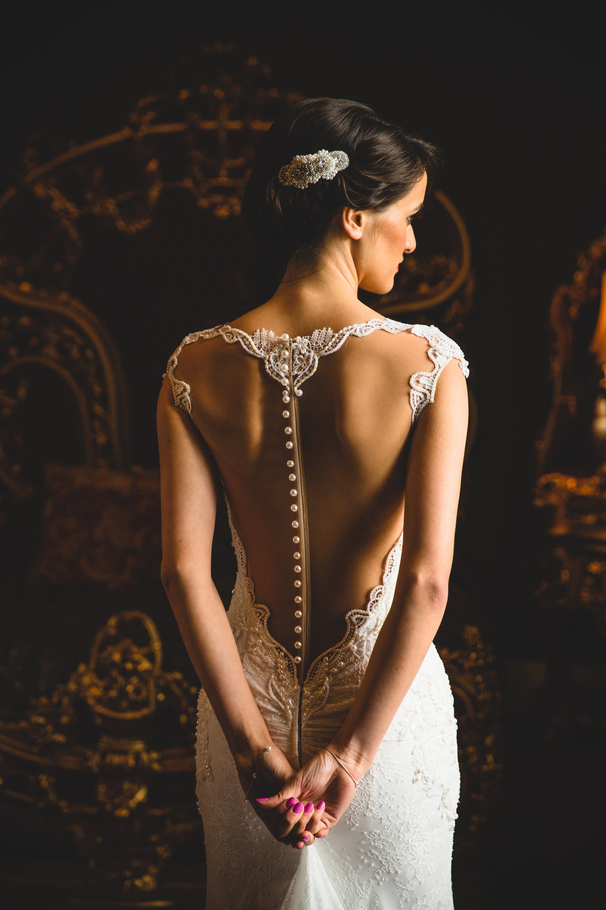 allerton castle lace wedding dress 2