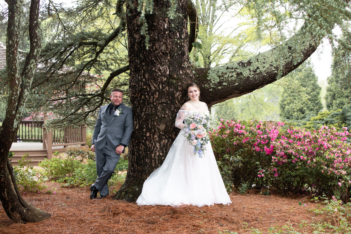 Carl-House-Auburn-GA-Bride-Groom-Under-Tree-Garden-Wedding