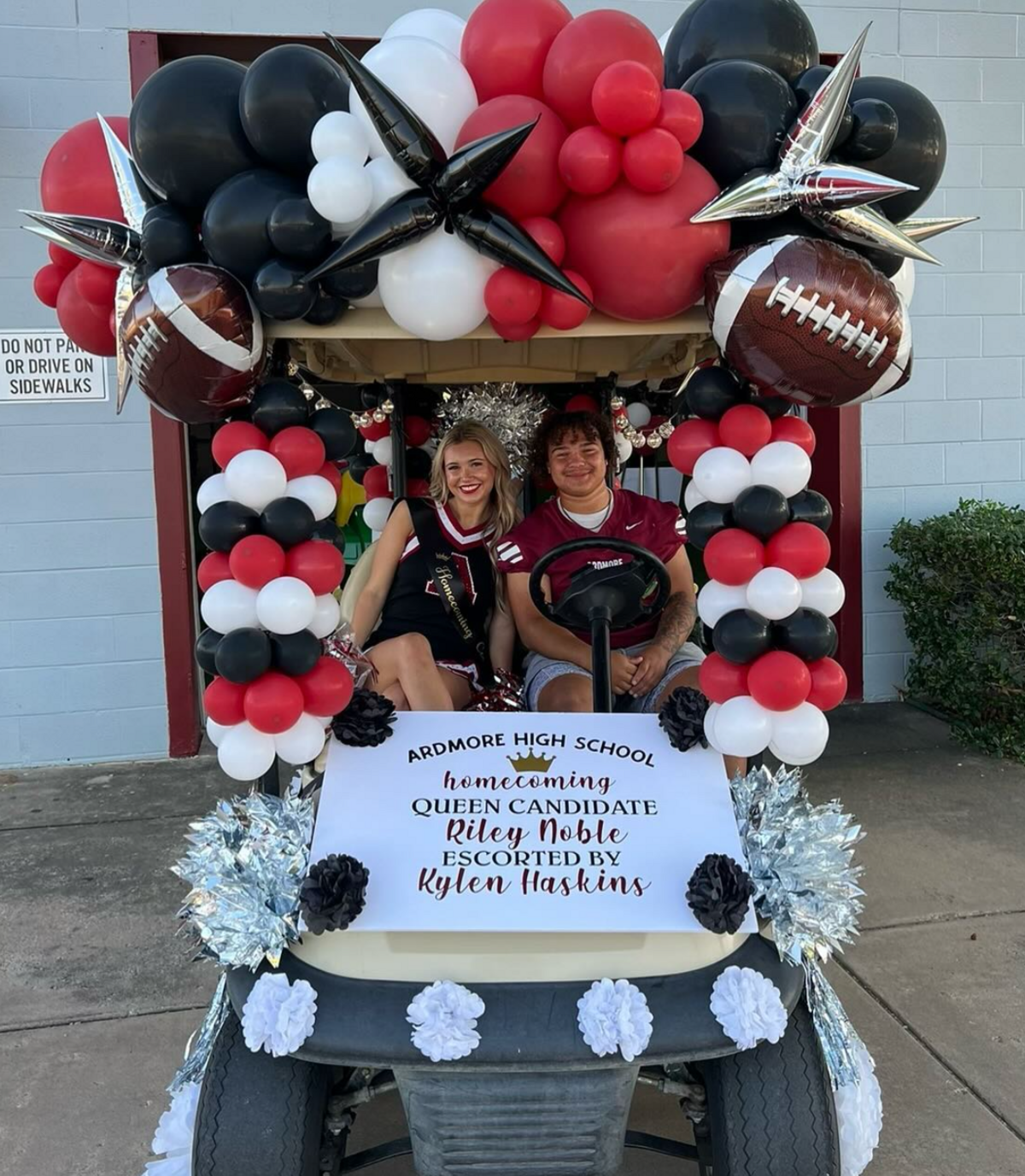 homecoming parade balloons ardmore, ok