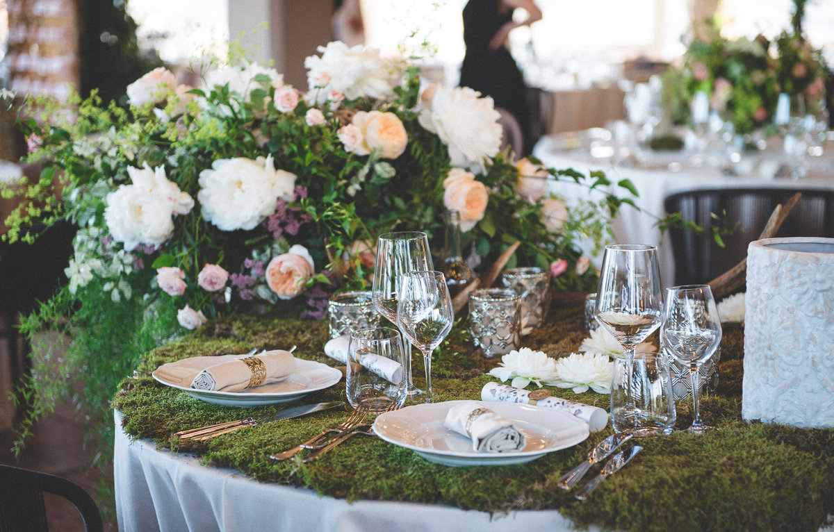 Table details for wedding reception inspired by the lord of the rings