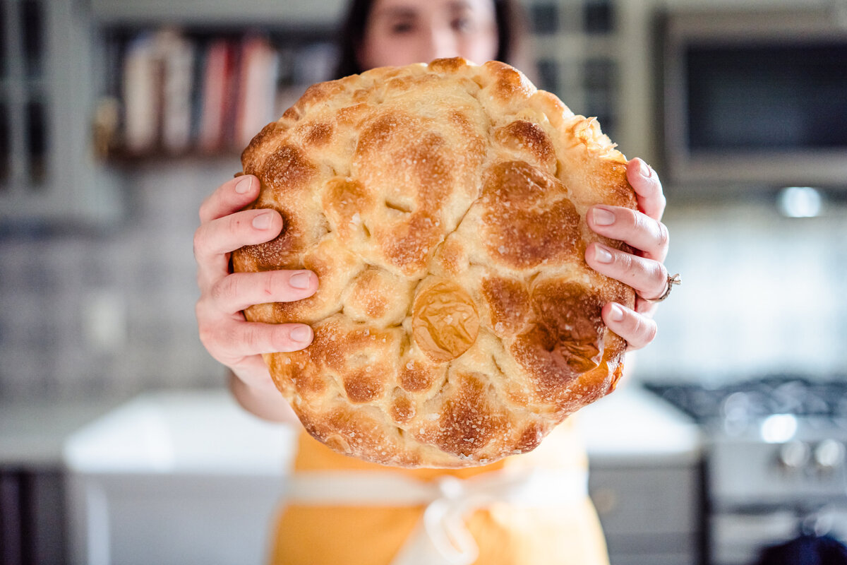 Brand photography philadelphia food photography focaccia bread italian brand photographer