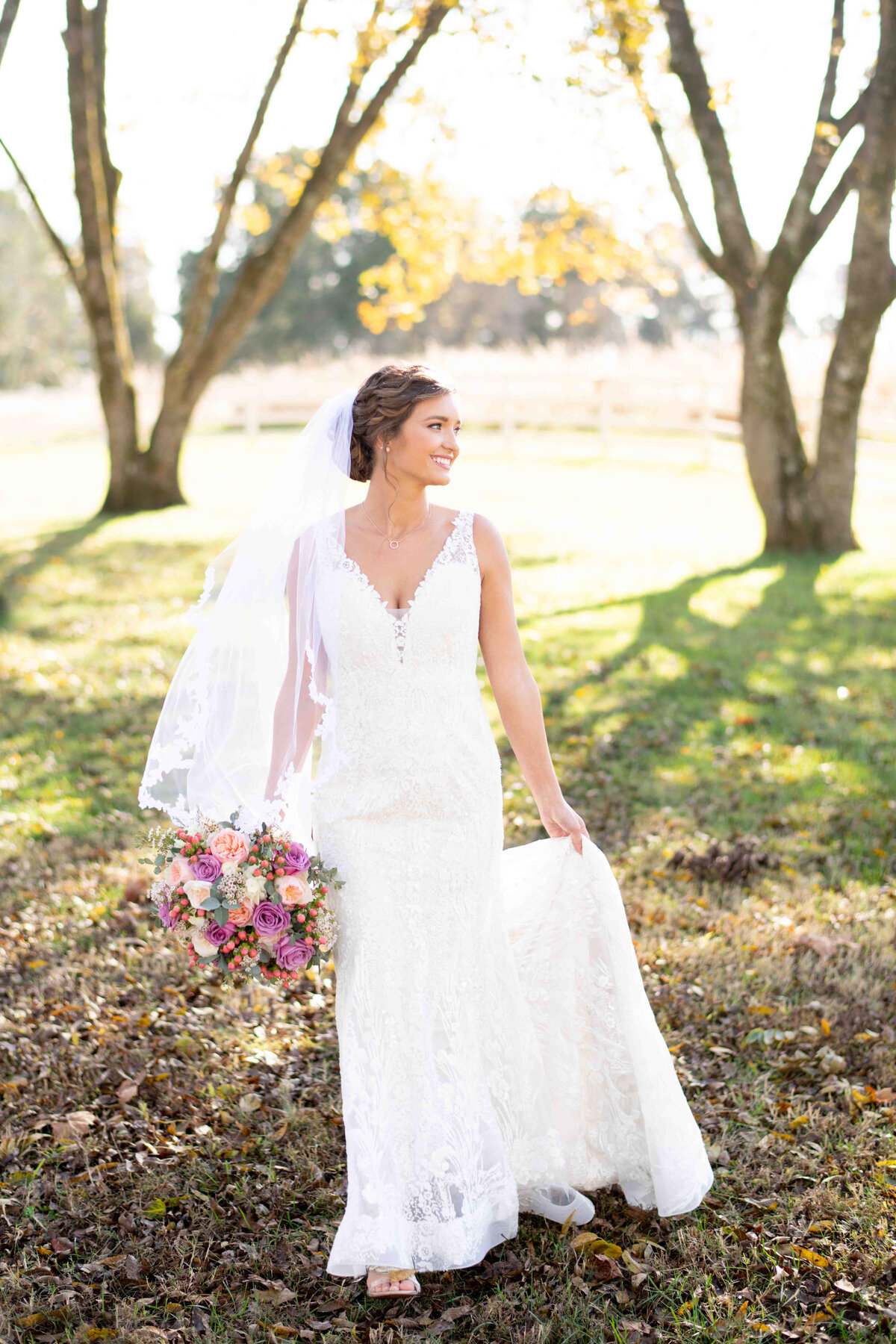 bridal portrait of knoxville bride