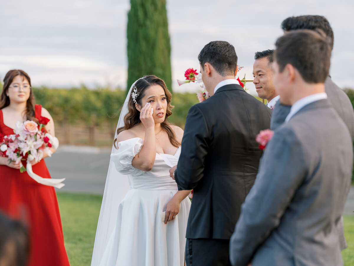 Emotional ceremony vows