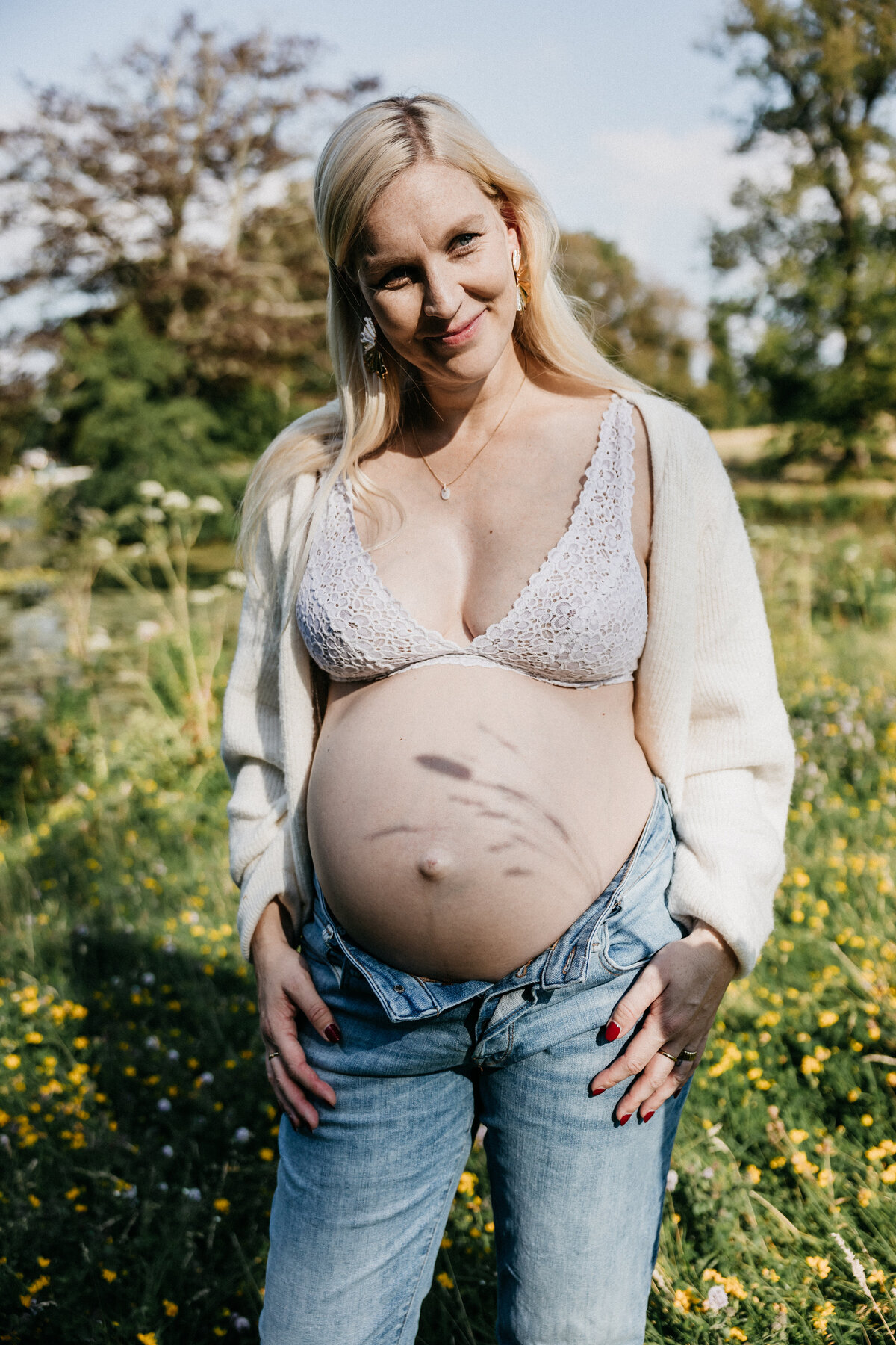 natuur shoot zwanger