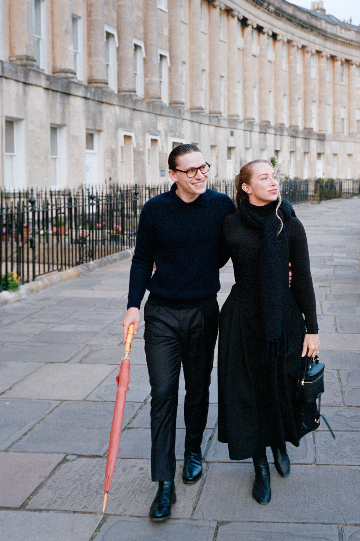 Analogue couple portrait session in Bath