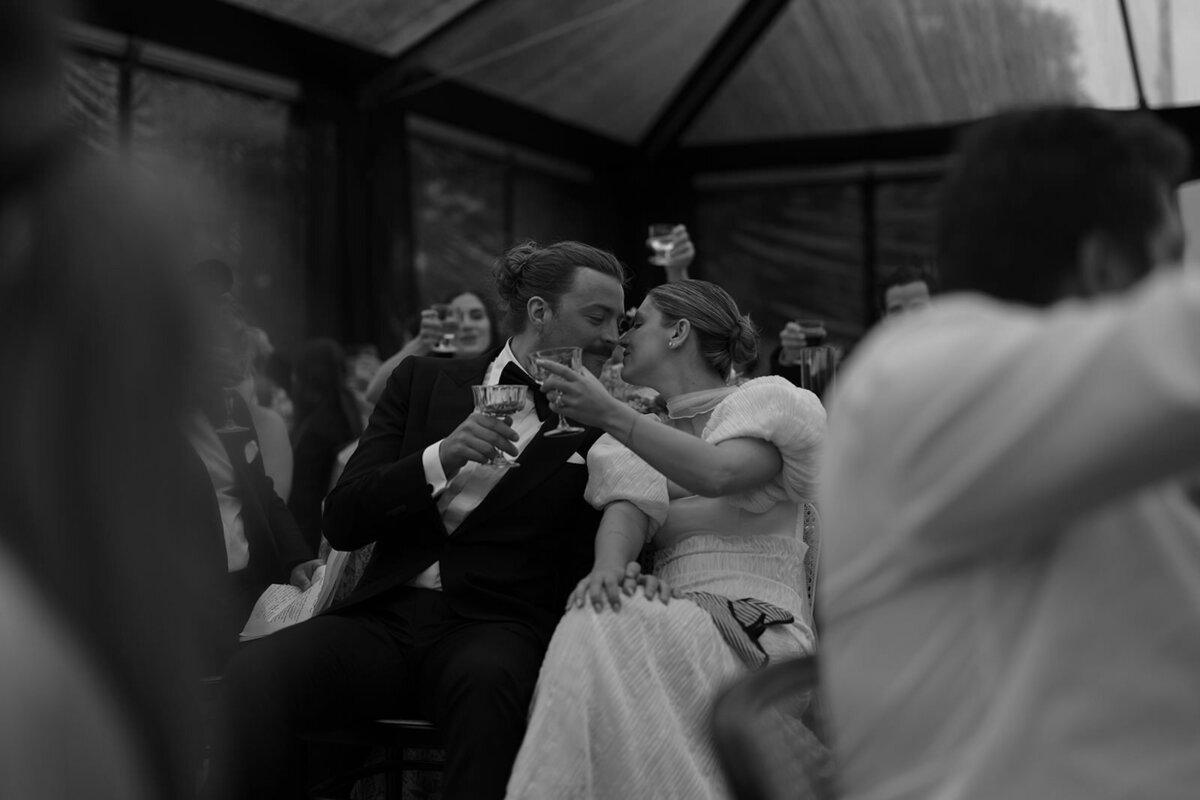 Retro motel chic wedding reception and after party at Skyview Los Alamos - 48