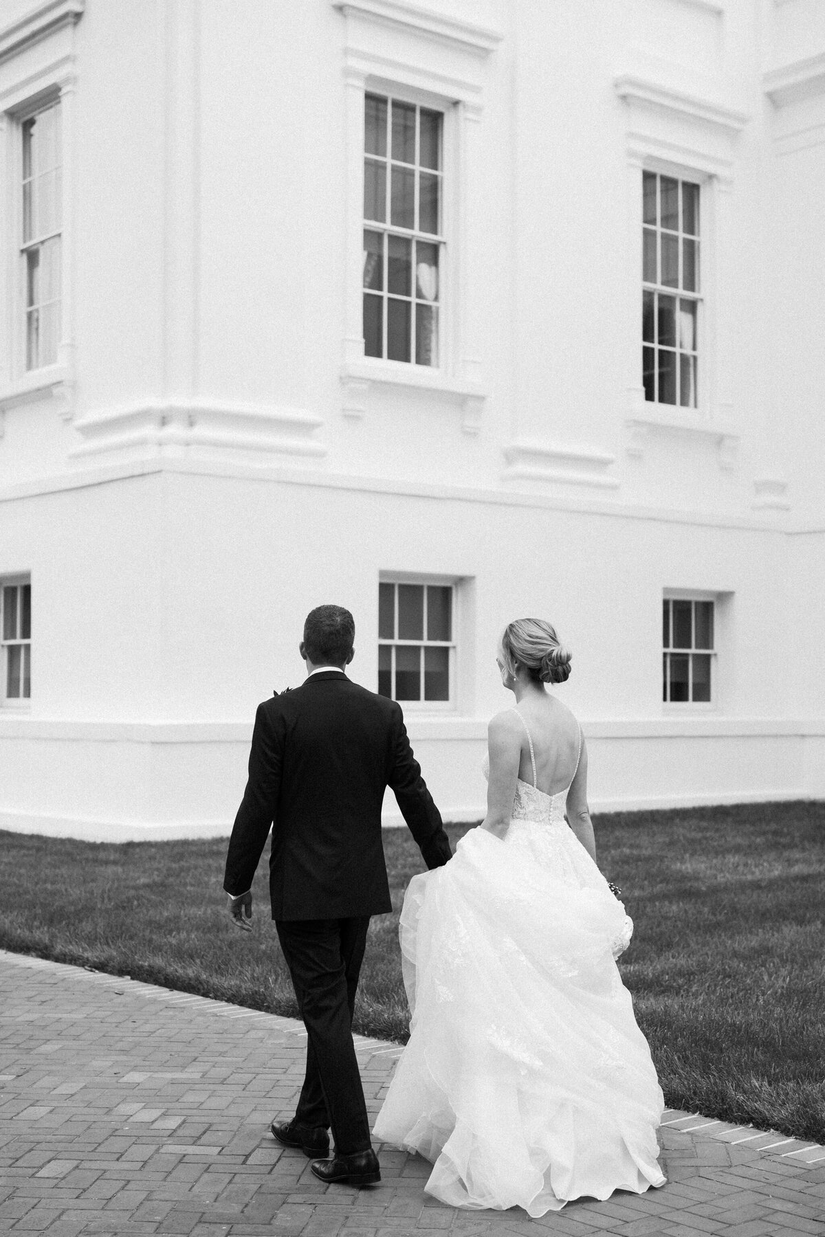 Candid wedding moment at John Marshall Ballrooms