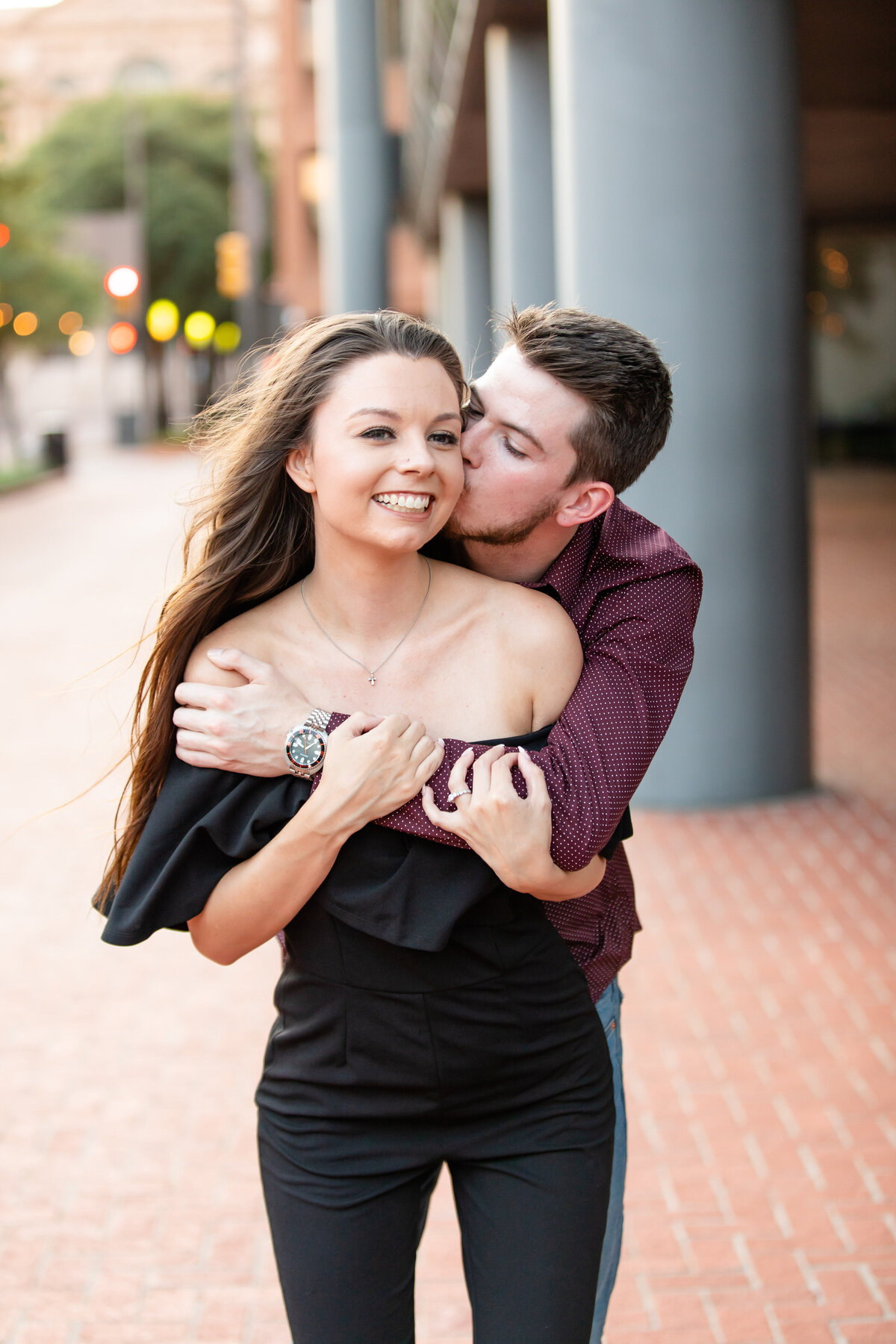 Light and Airy Engagement Photography at Sundance Square