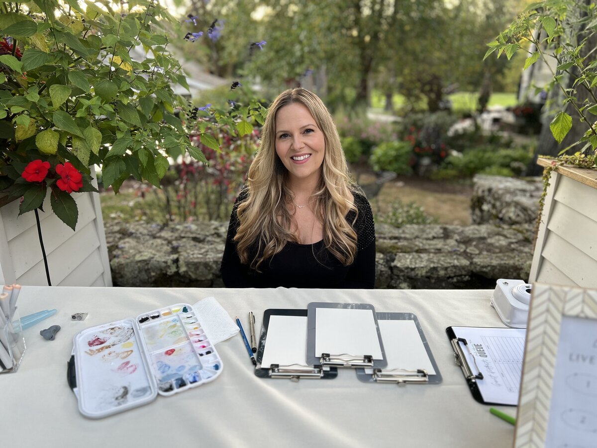 Coley the Live Wedding Artist in New England
