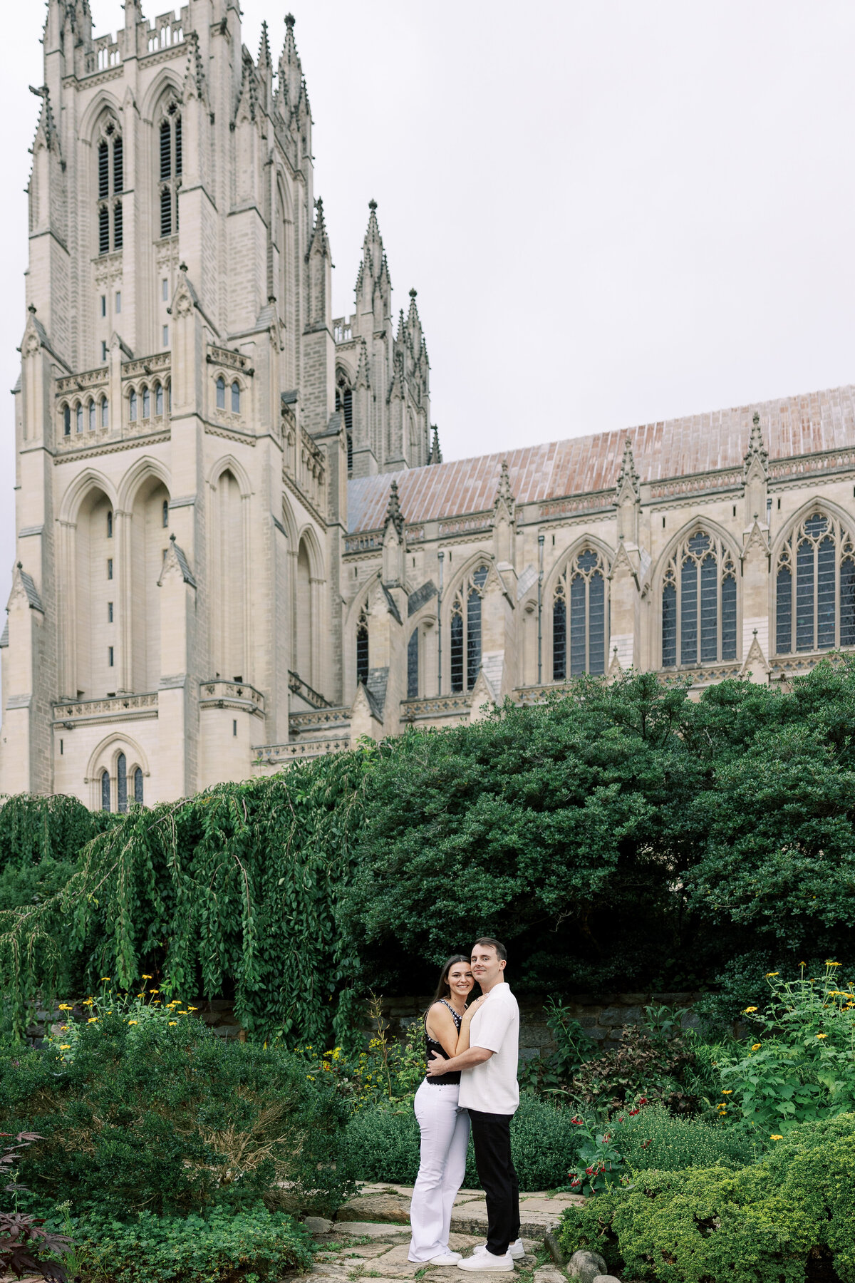 Michelle  Dylans Engagement Session_National Cathedral Washington DC Wedding Photographers_0008