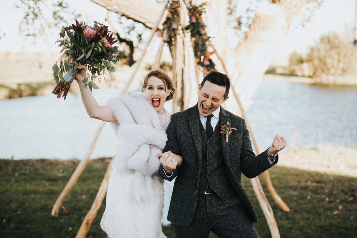 Fun and creative wedding photographers in Iowa