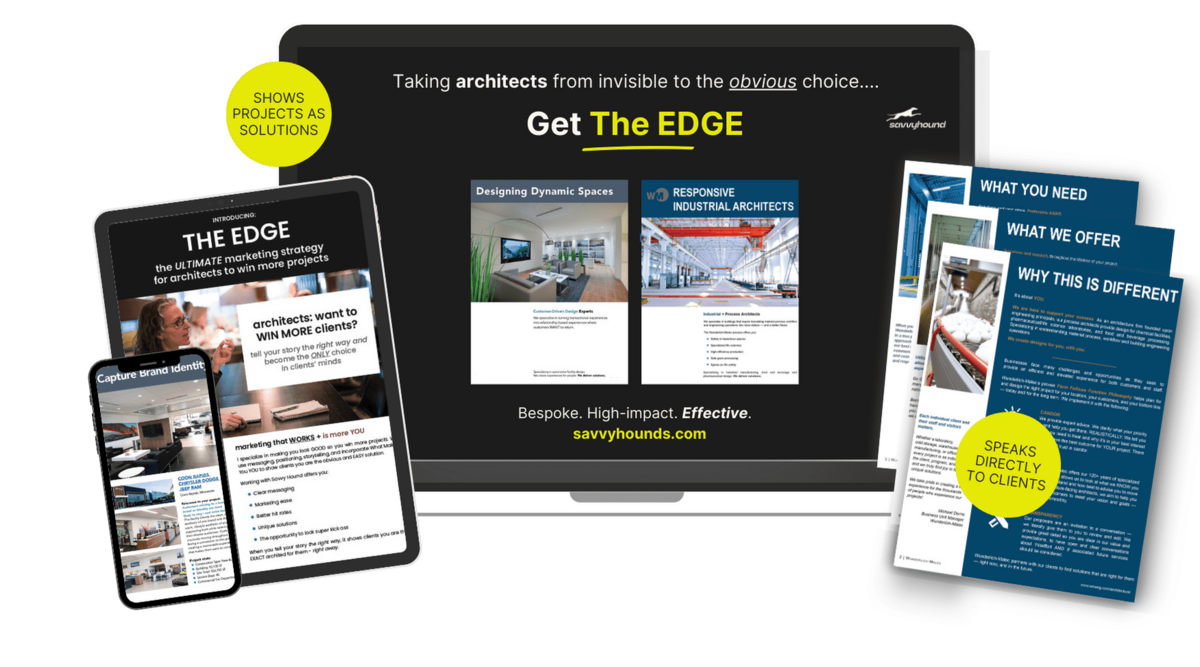 The EDGE mockup with laptop and ipad