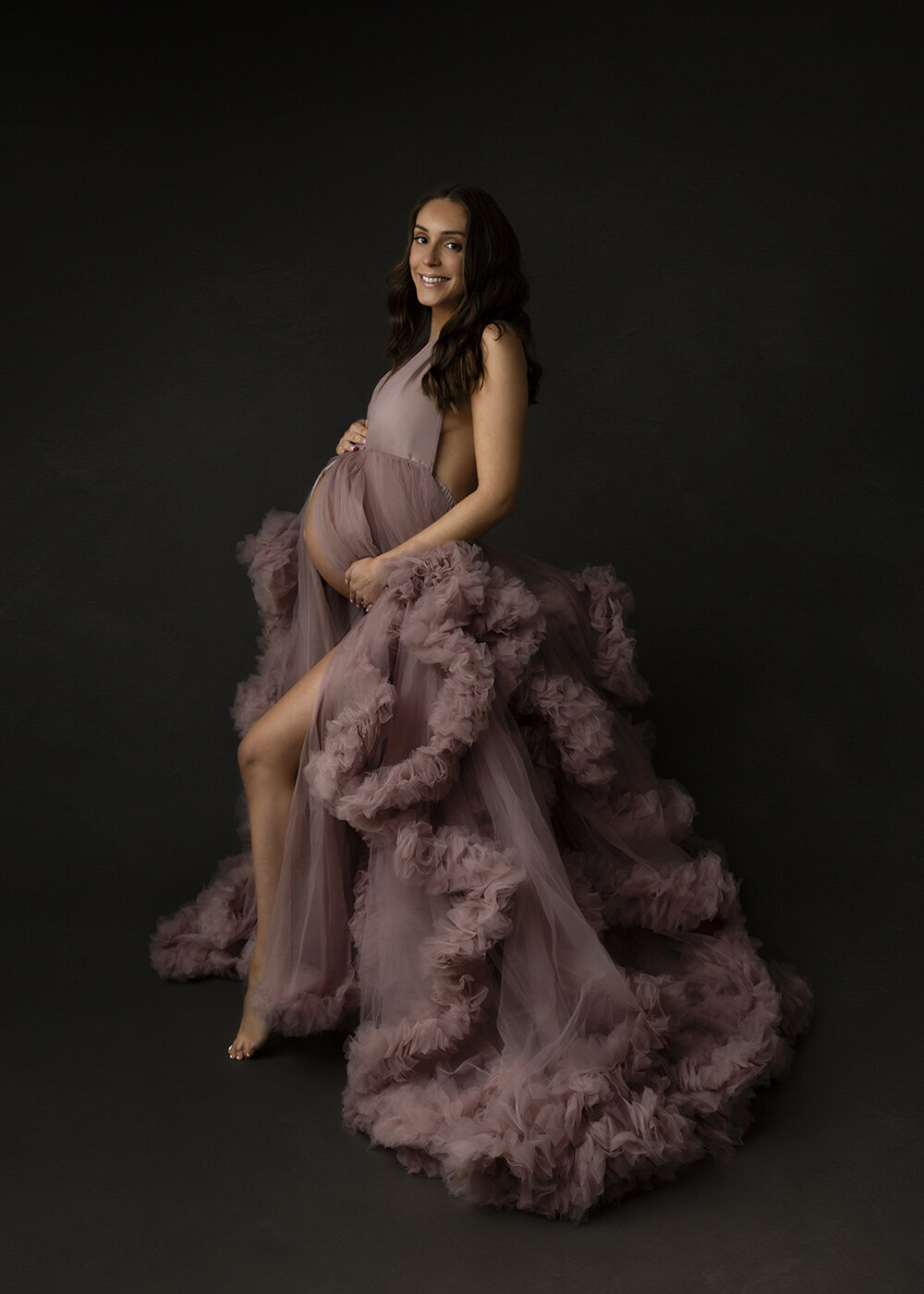 MATERNITY_PREGNANTWOMAN_PINKLILACPURPLEDRESS