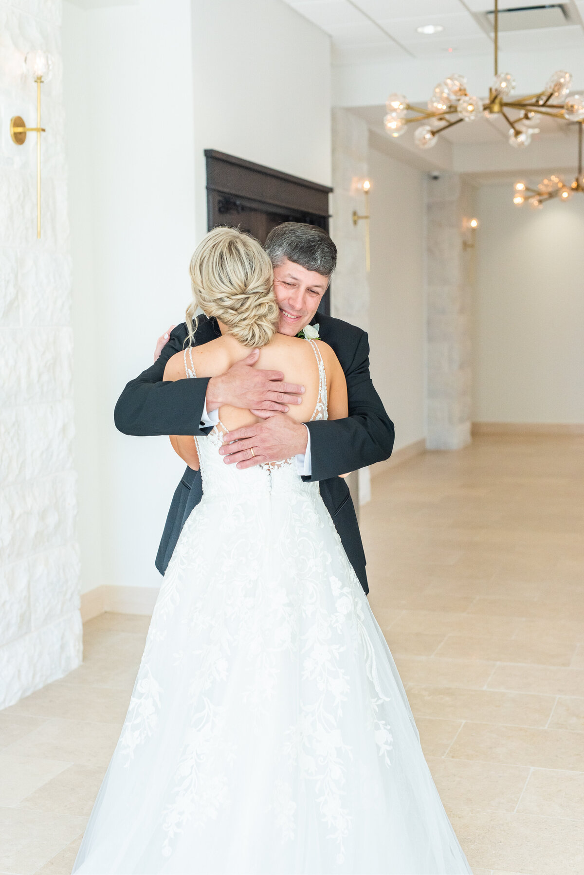 first look with the father of the bride