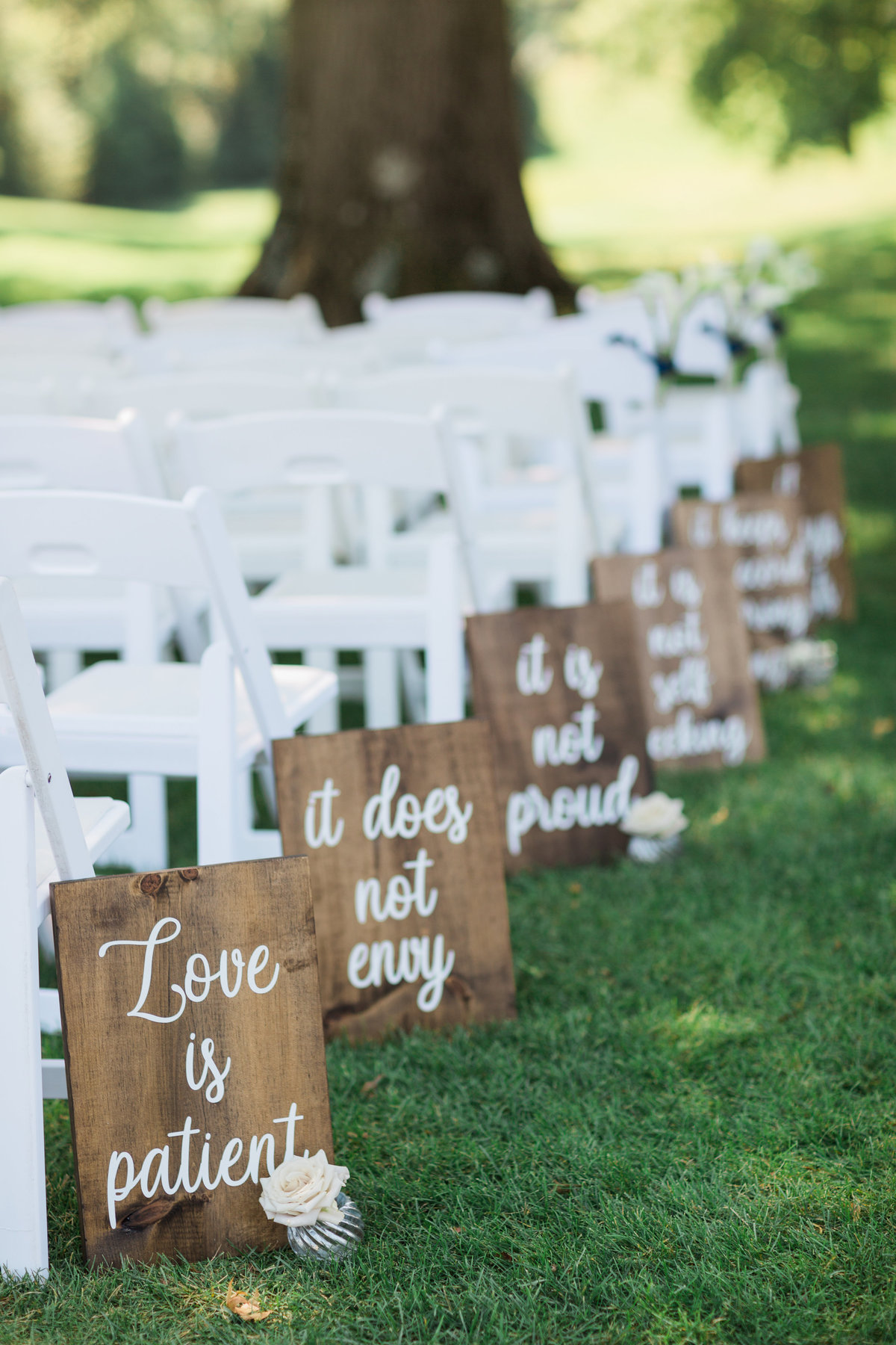 Outside Ceremony signs