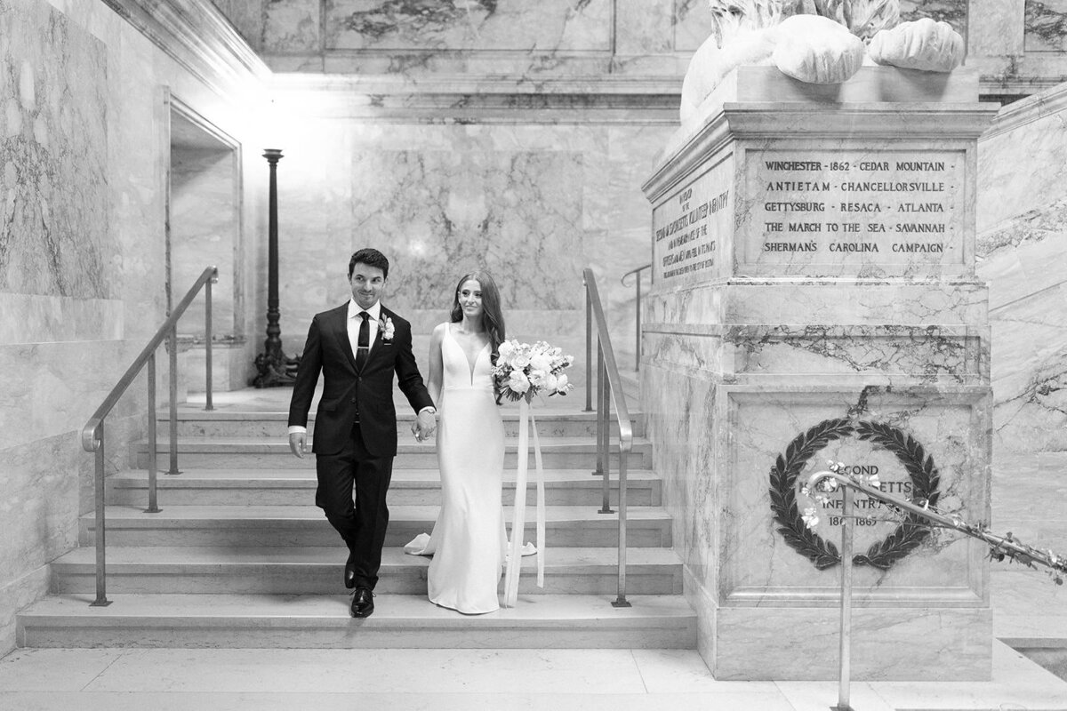 Boston Public Library Wedding-Halie Child Photography-97
