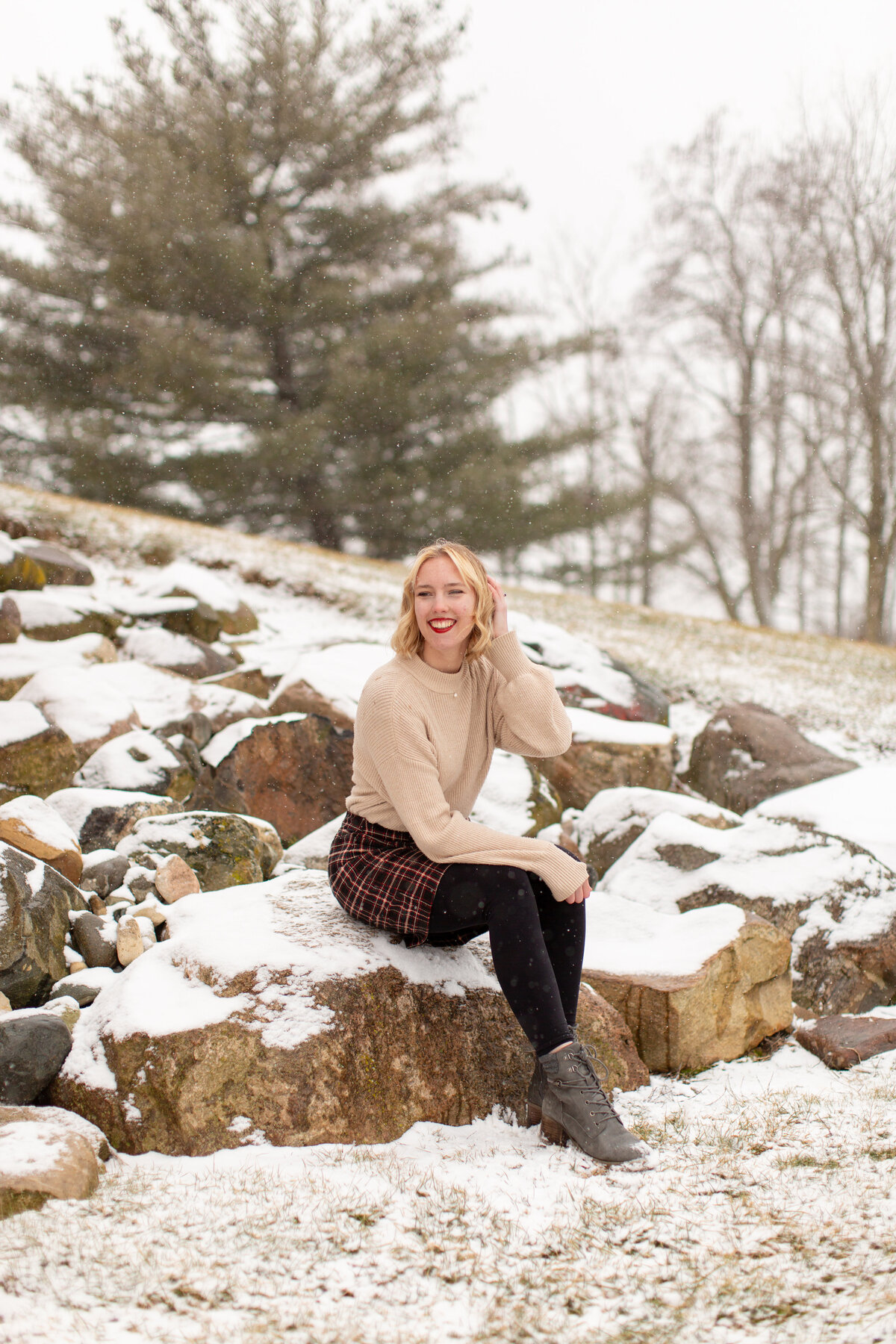 light and airy senior photos