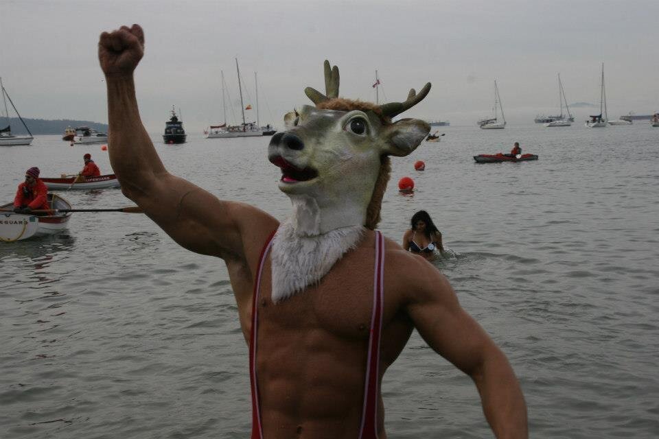 Brent Ray Fraser Mr Deer Polar Bear Swim English Bay 2011_25