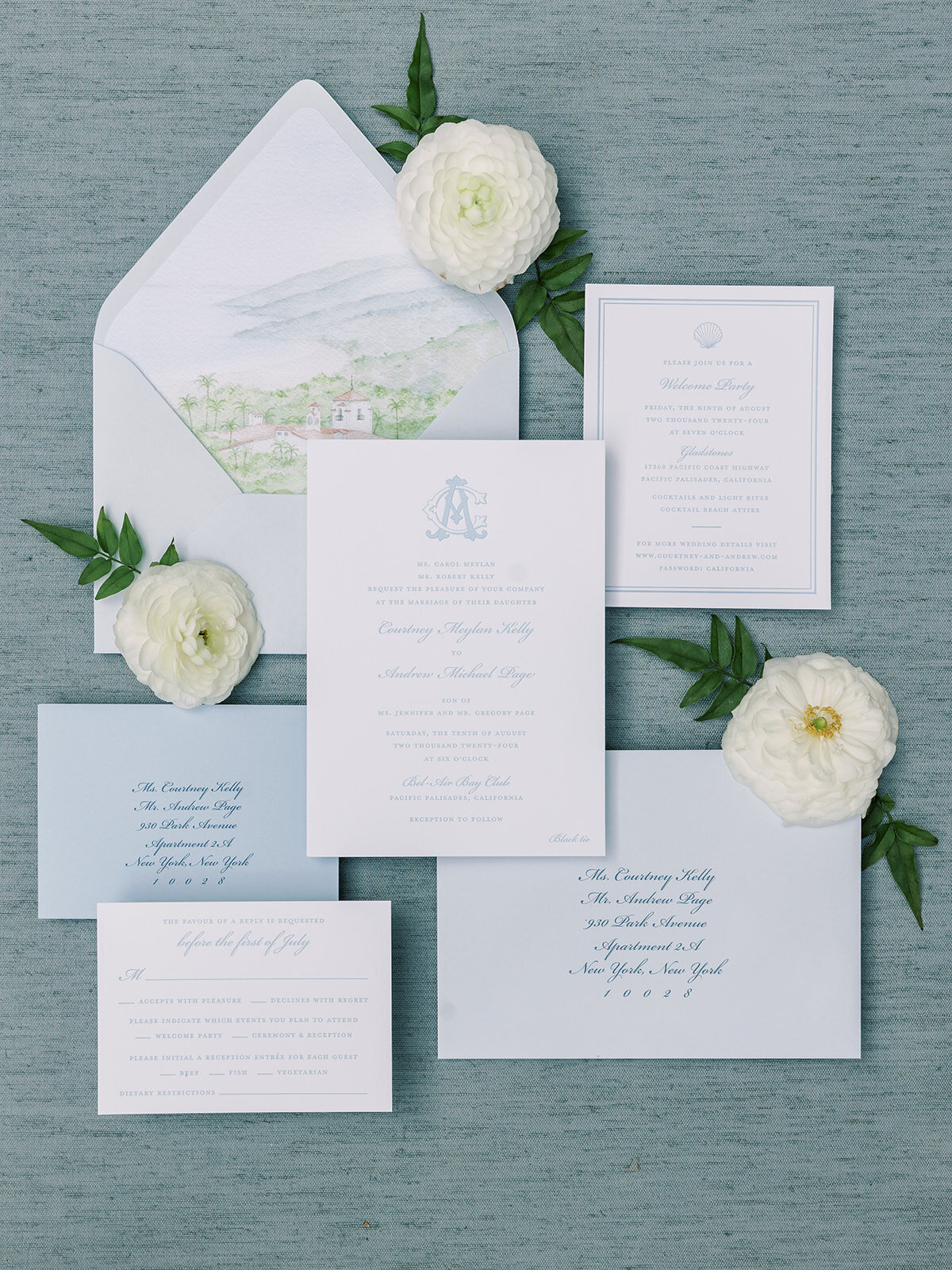 Kelly McDevitt Design Letterpress Wedding Invitation