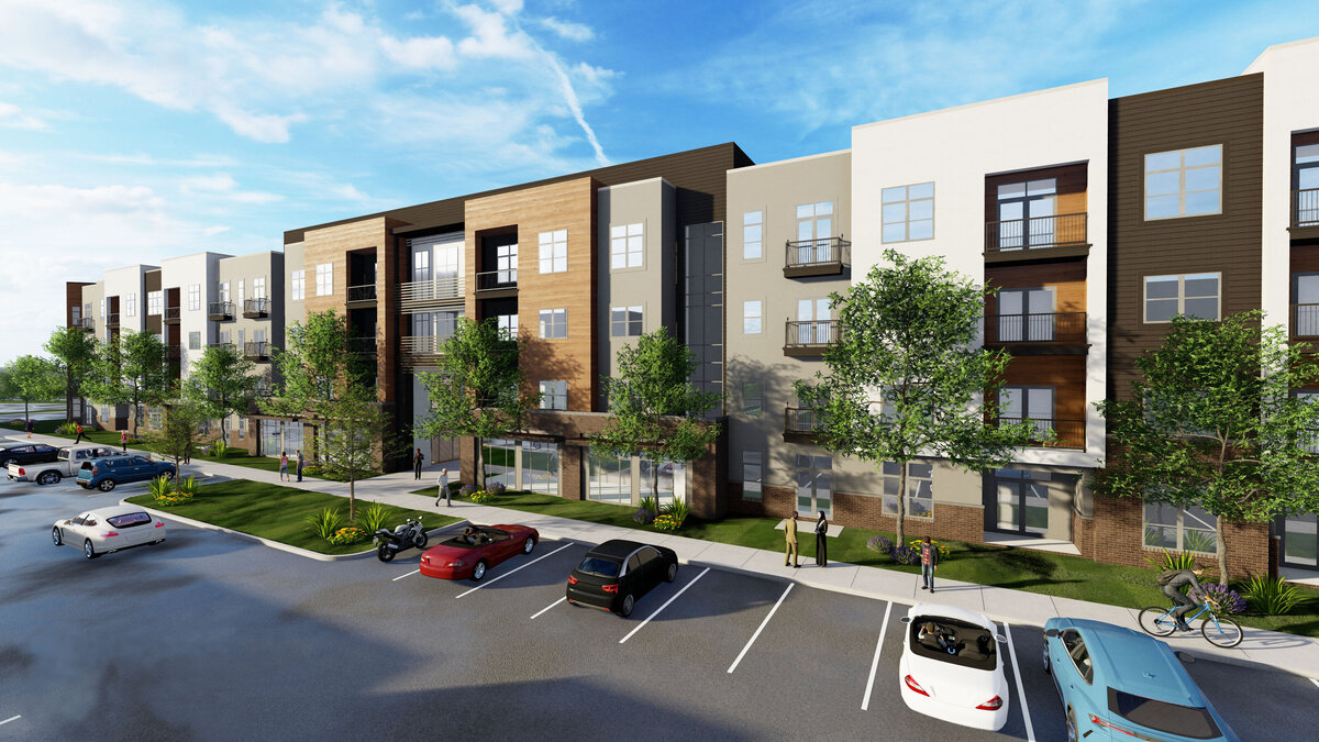 Design, 3D modeling and rendering for new multi family construction in Overland Park, KS