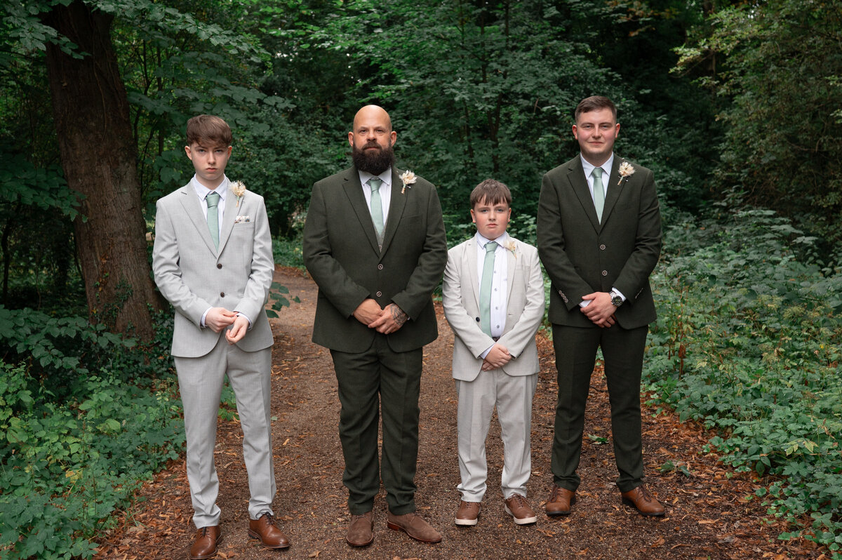 Groom and his best man and paige boys before ceremony - Wedding photography manchester