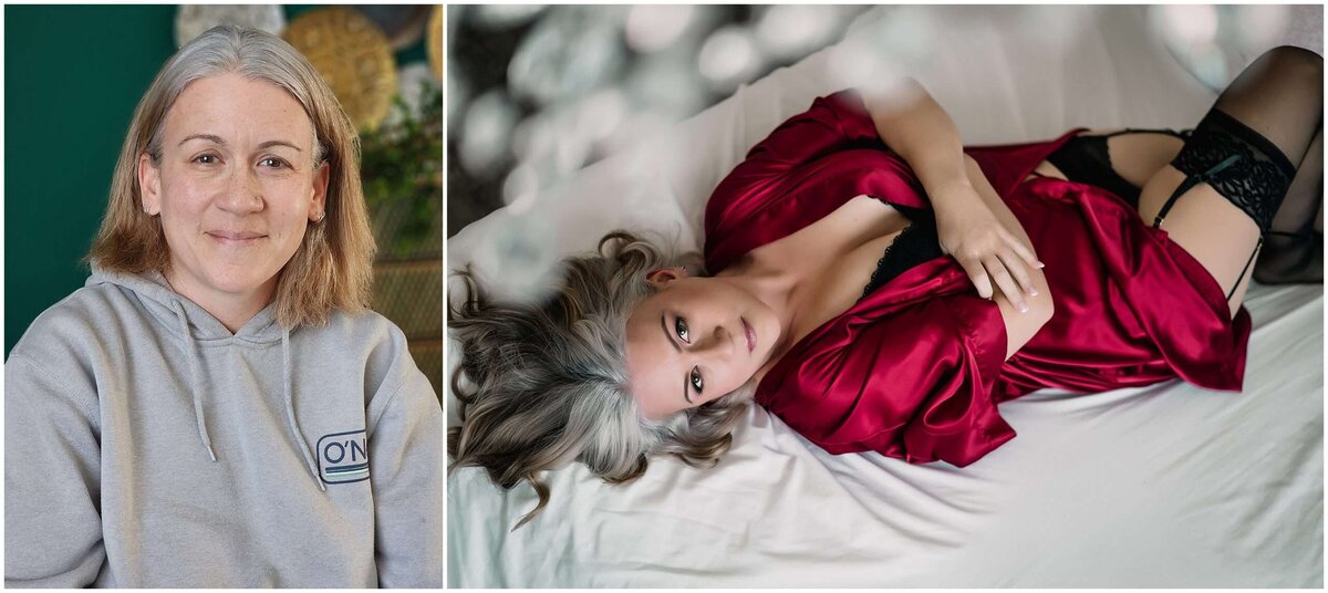 A boudoir photographer in Vancouver shares a before and after