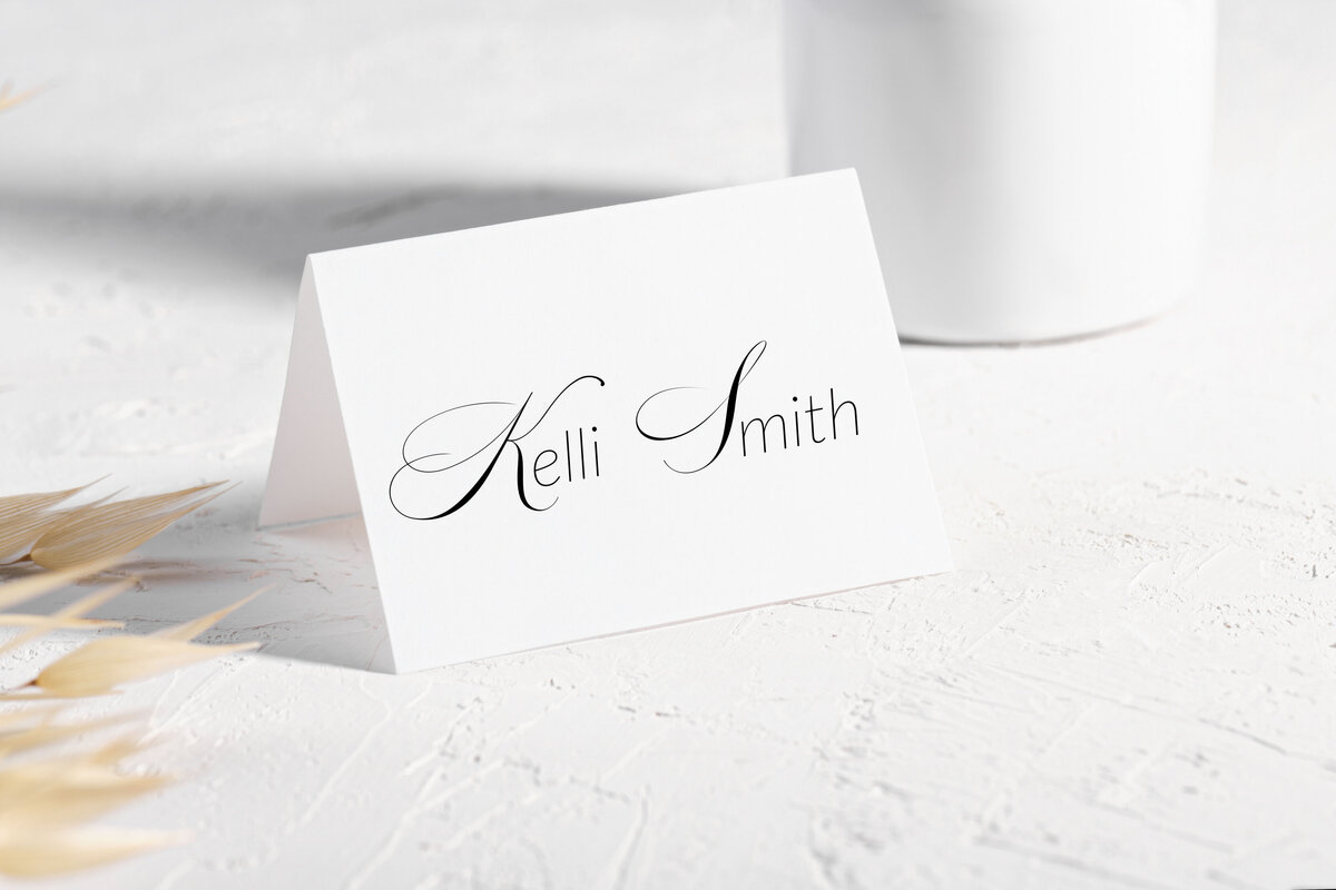 name place cards for wedding reception guests