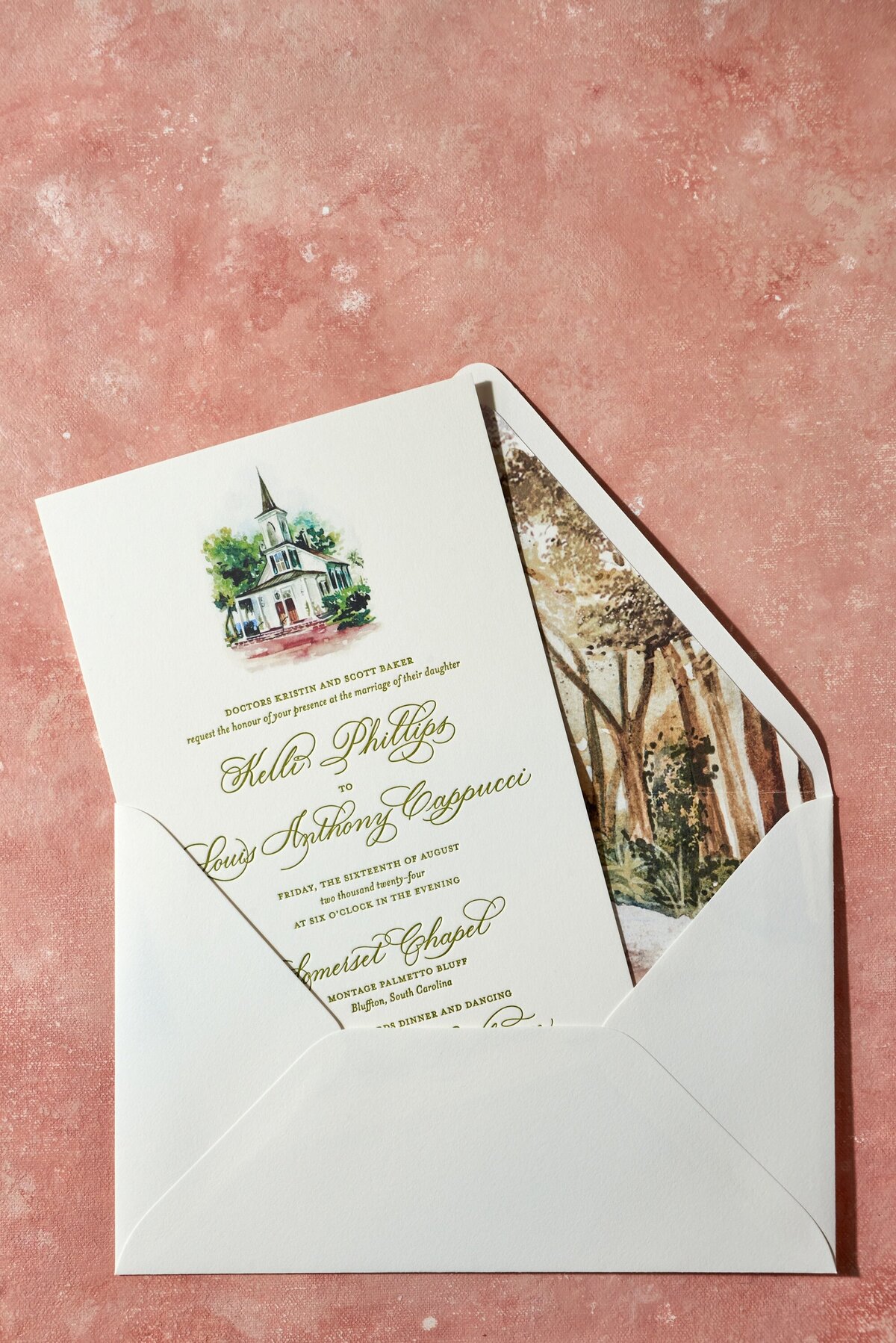 LowcountryPaperCo_Kelli&Louis_WeddingInvitationInsideEnvelopeWithLiner