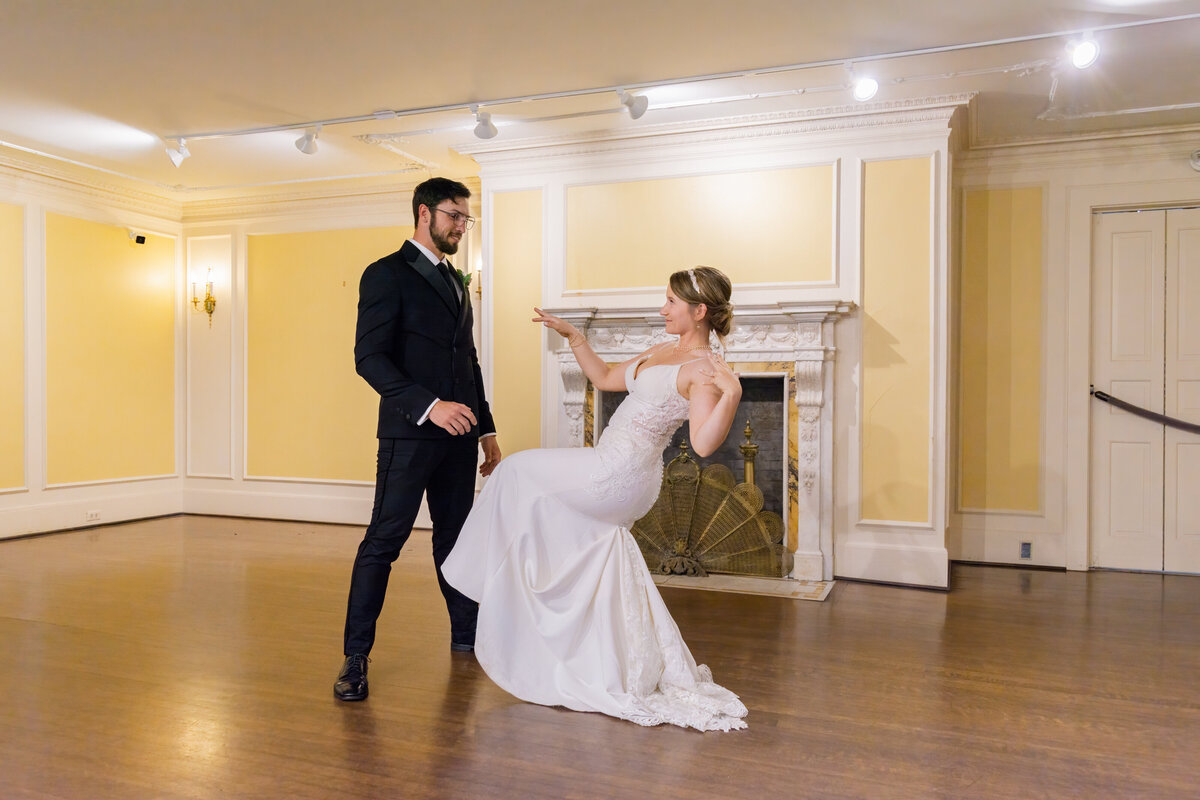 unique first dance of bride and groom in San Francisco