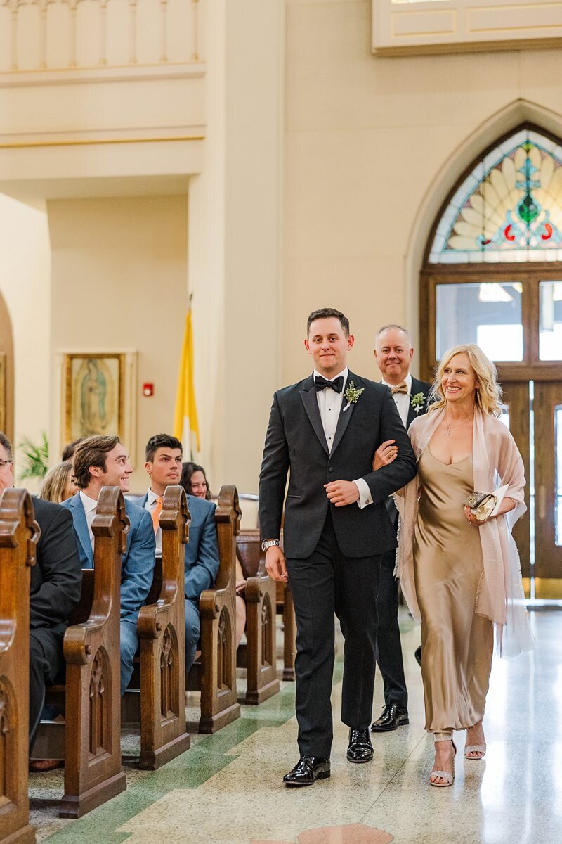 Wedding Ceremony at St. Mary’s in Evansville098