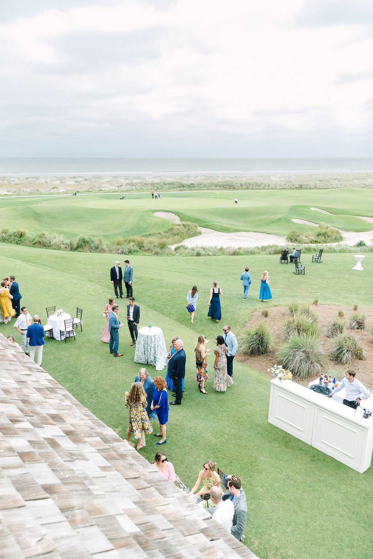 Cocktail hour at Kiawah Island wedding