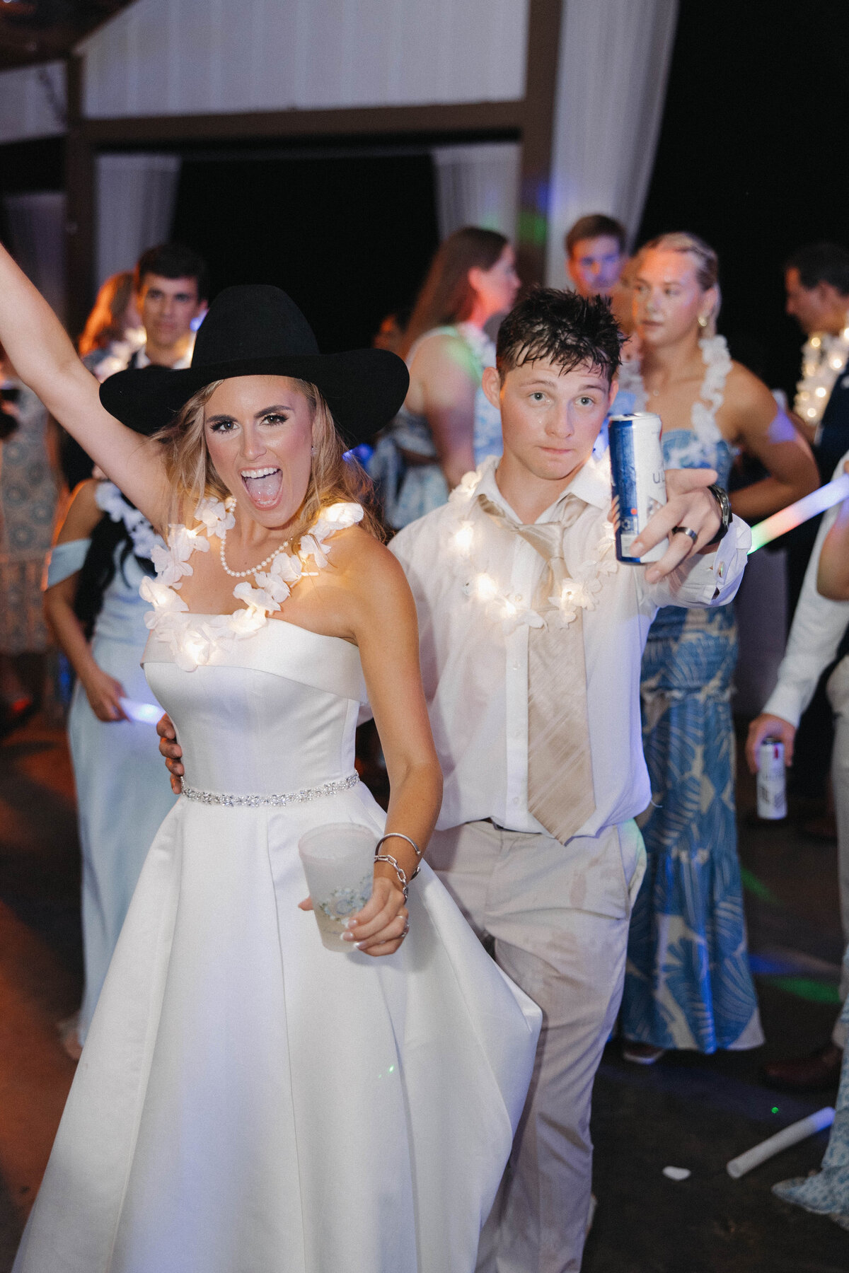 Bride and groom dancing during their wedding reception at the Elms of Coosada
