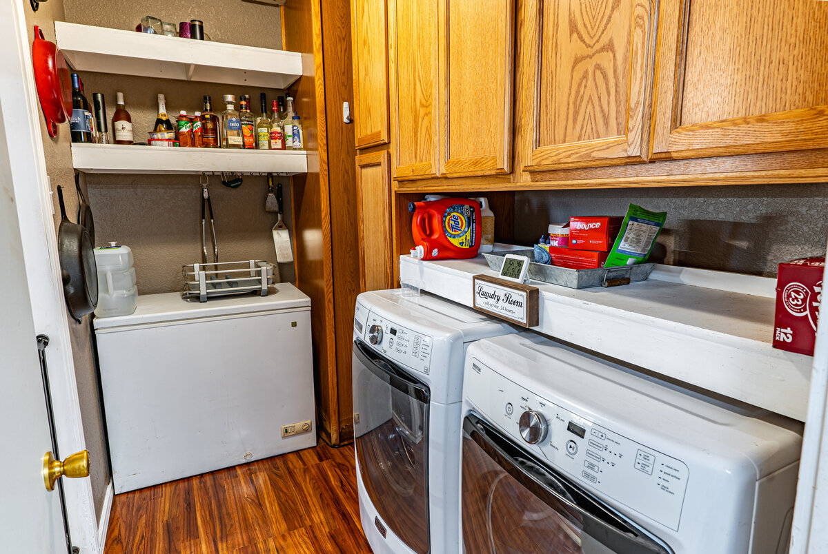 home with laundry room built-ins
