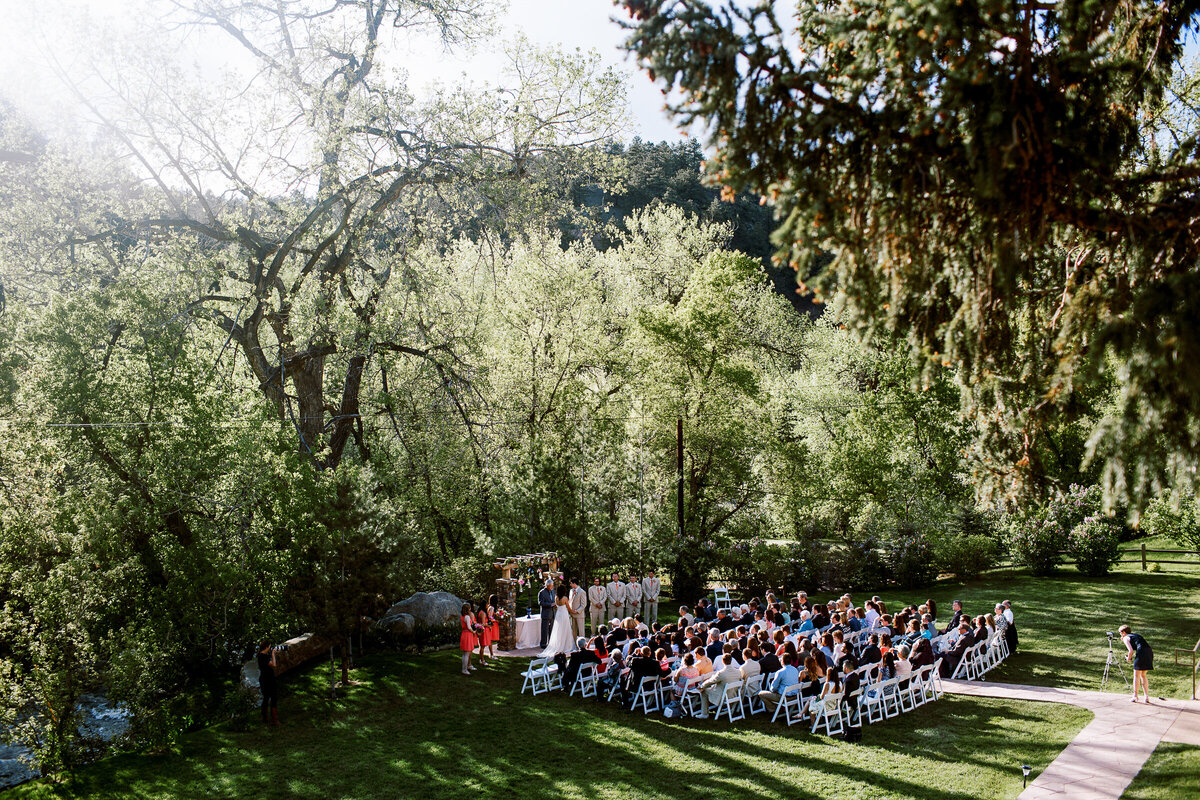 Boulder Creek Wedgewood Wedding ceremony
