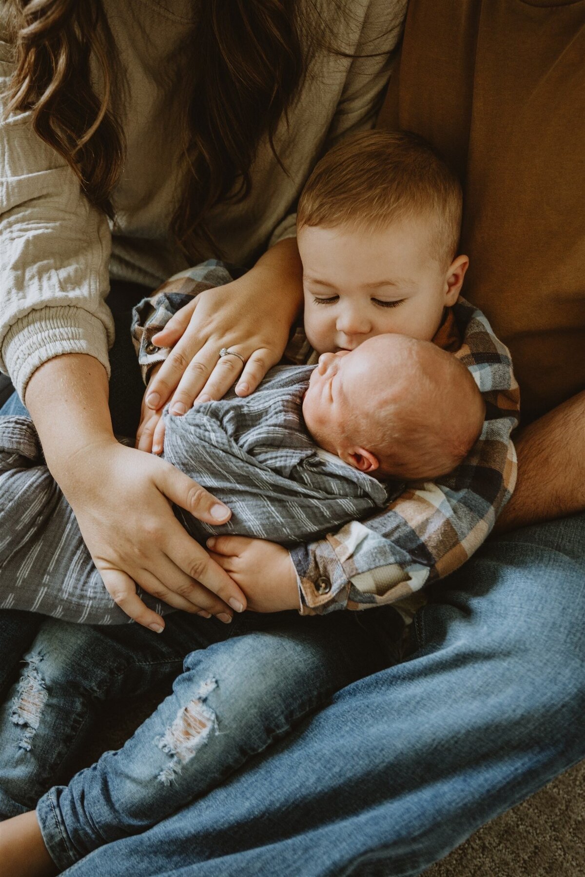 Family with newborn