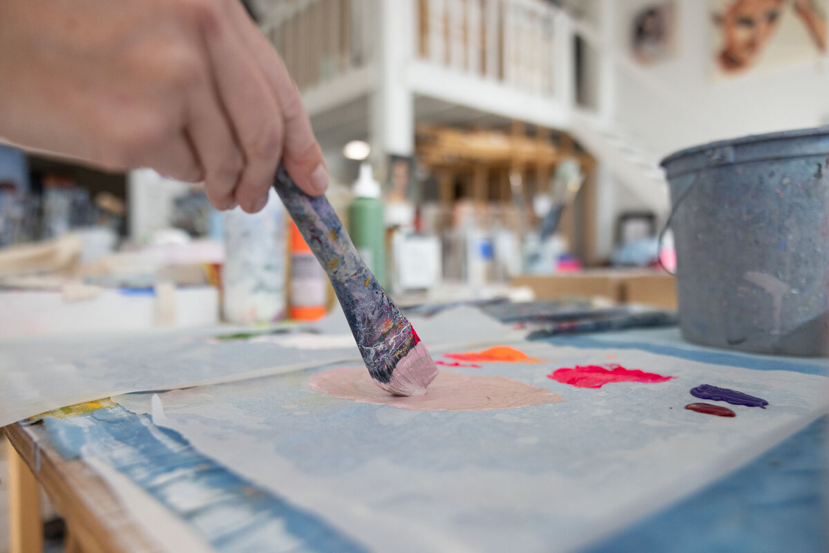 In-studio-brand-photography-artist-painting-process