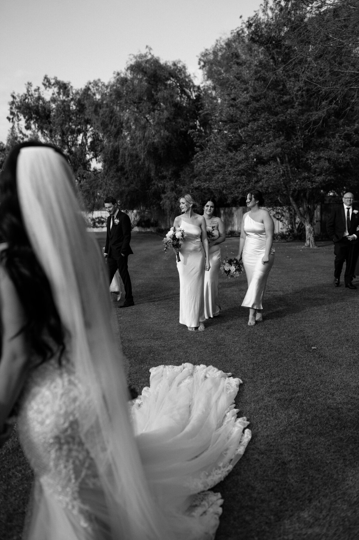 bride and groom ceremony congratulations at Old Broadwater farm in Busselton captured by South west wedding photographer Kalie Creative 