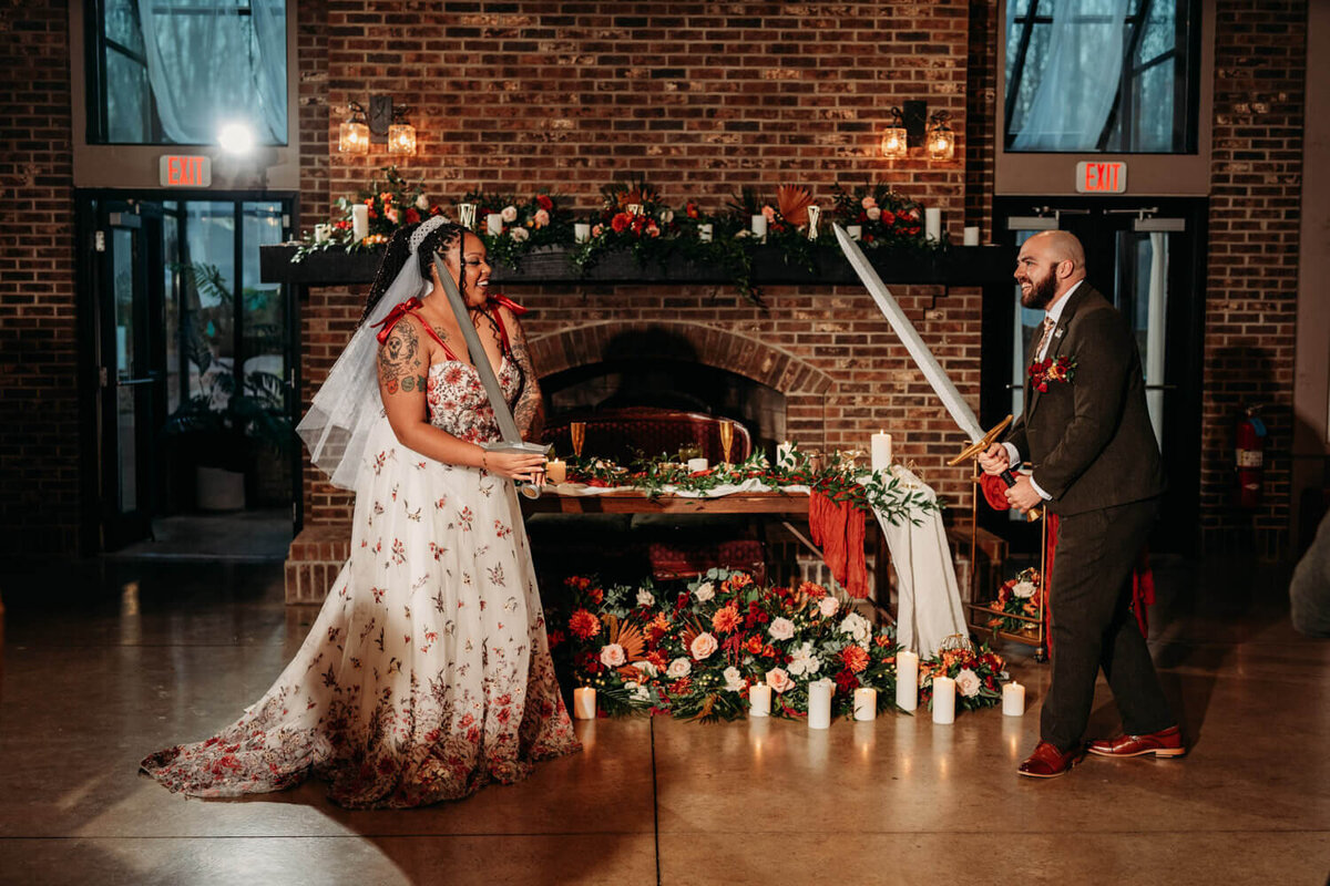 Instead of first dance, couple does first sword fight in honor of love for Dungeons and Dragons