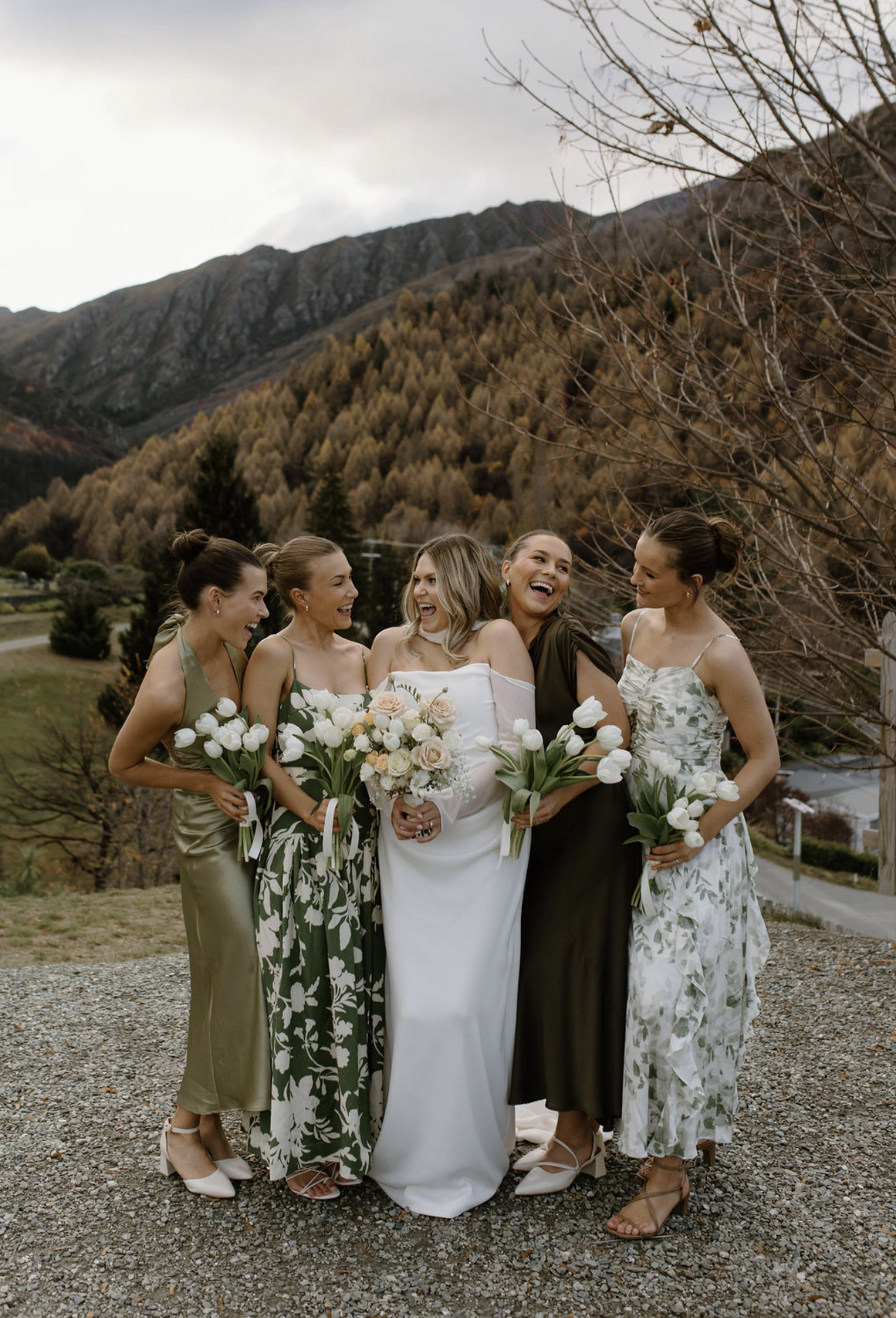bridal party new zealand wedding