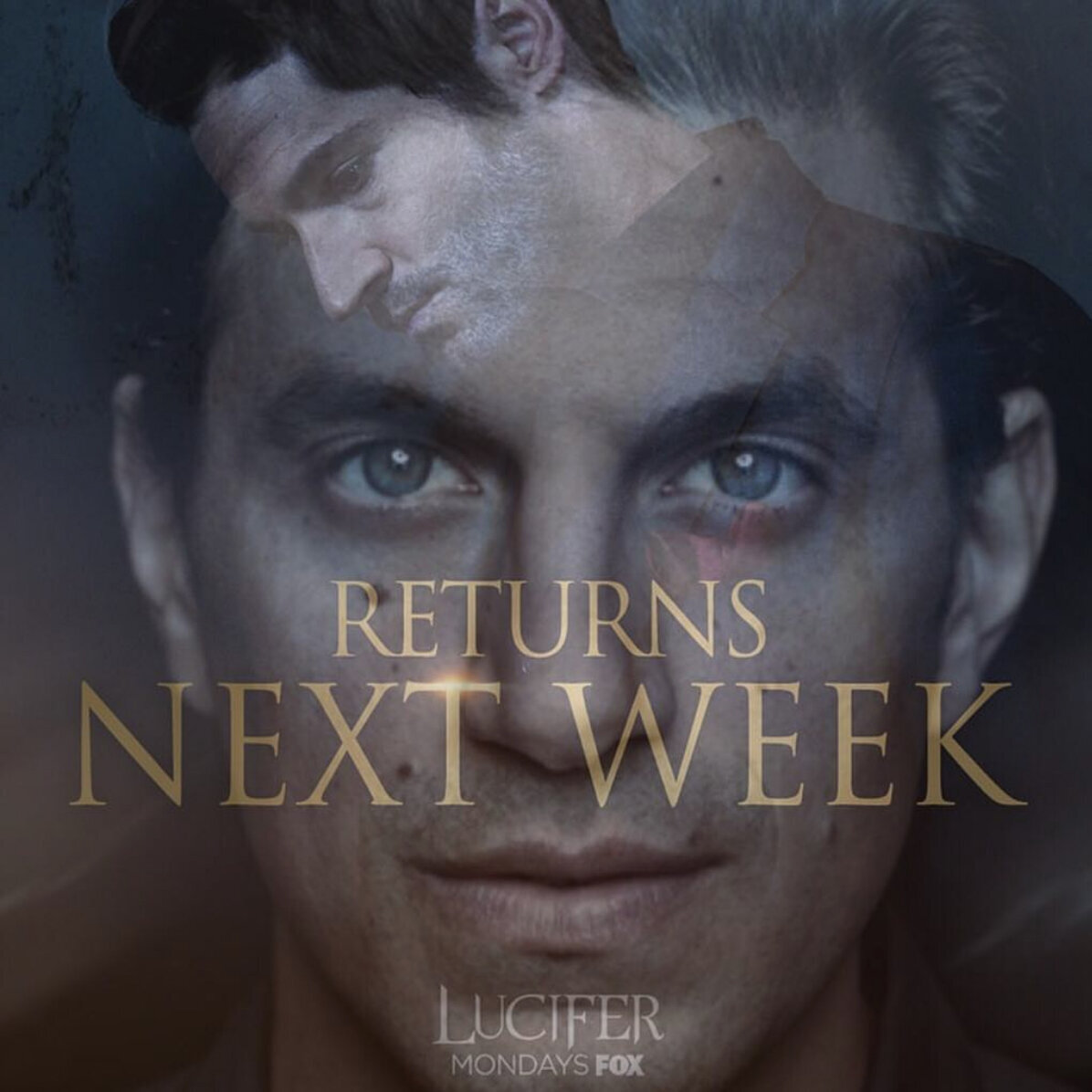Character portrait of Andy Davoli as 'Lucifer' from a dramatic scene with fiery effects.