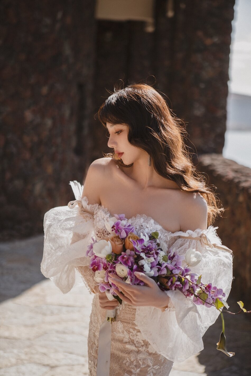 Destination wedding photoshoot, Ricca Sposa Couture dress.