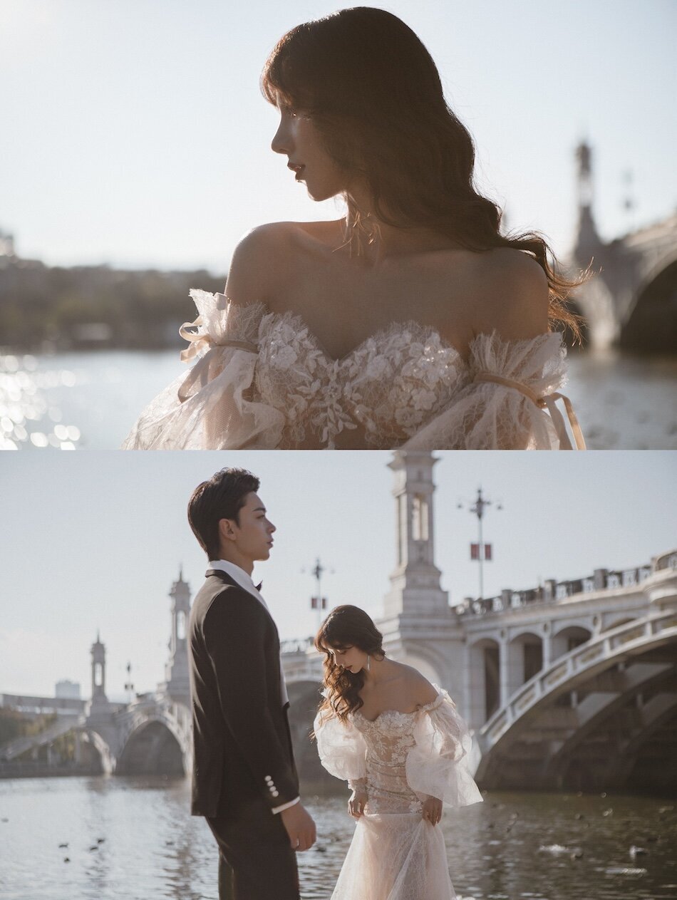 Destination wedding photoshoot, Ricca Sposa Couture dress.