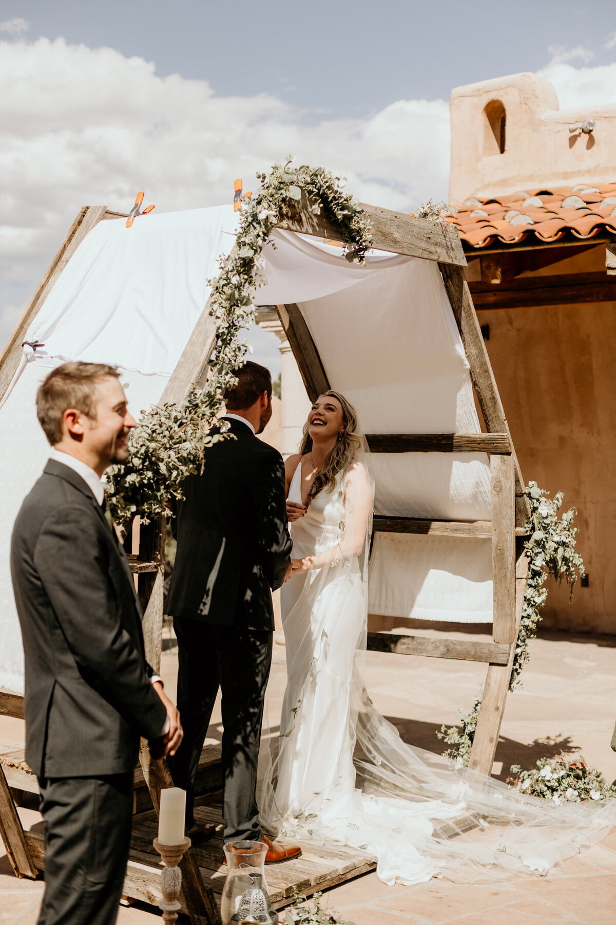 intimate wedding ceremony in Santa Fe, New Mexico
