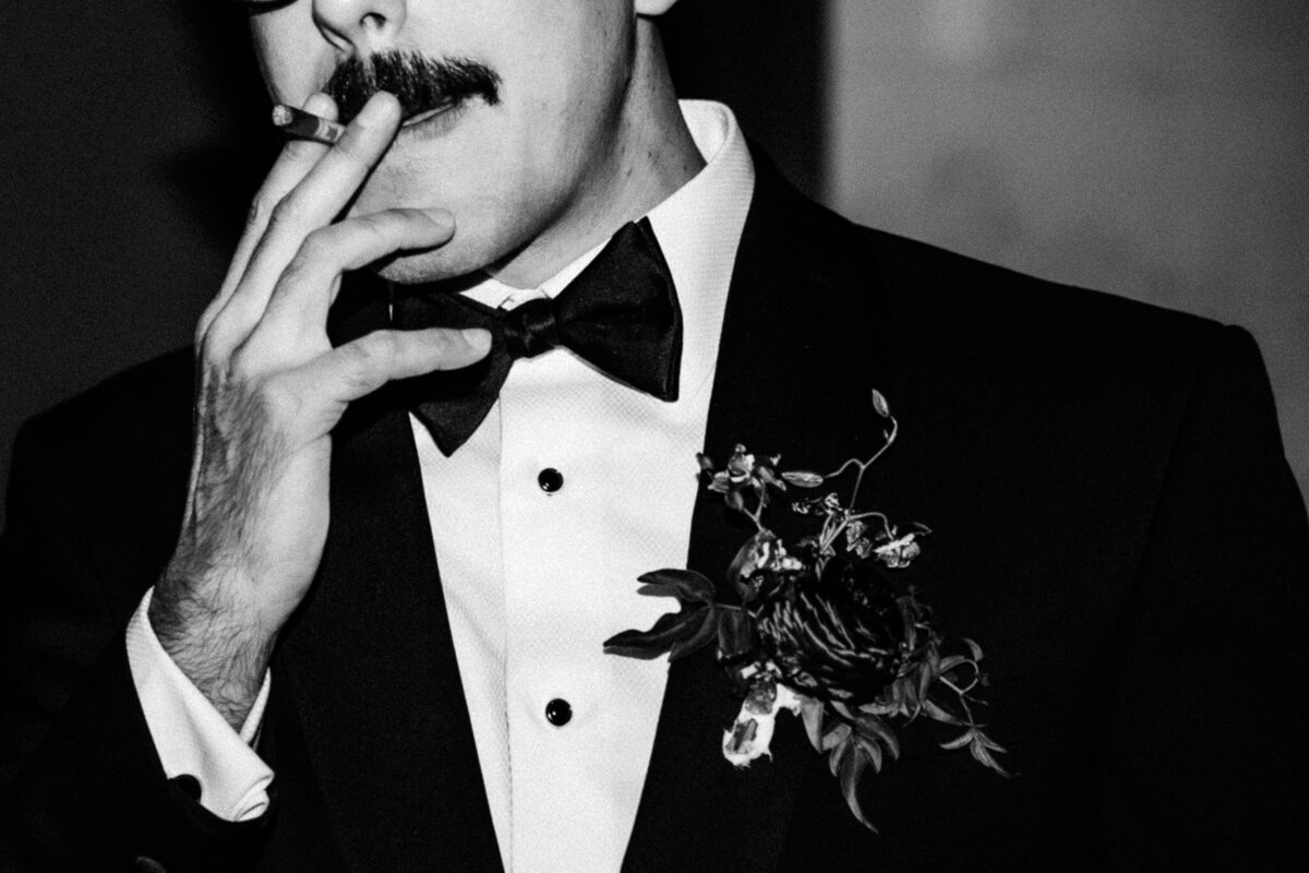 Archer Inspired Photography - Christina and Jake Wedding - Smog Shoppe Los Angeles - Night Flash Couple Photos-66