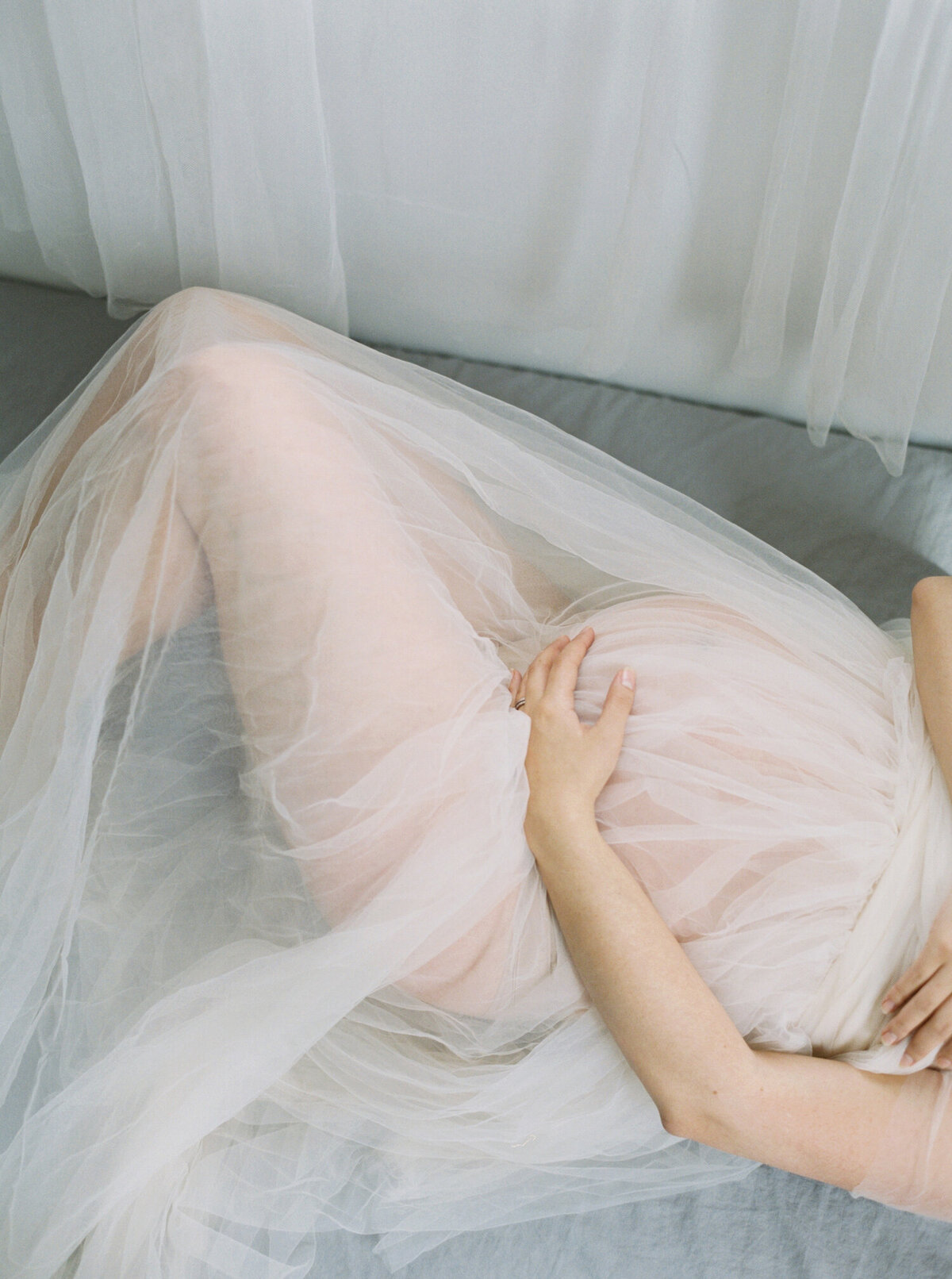 maternity boudoir session captured by Seattle Maternity Photographer