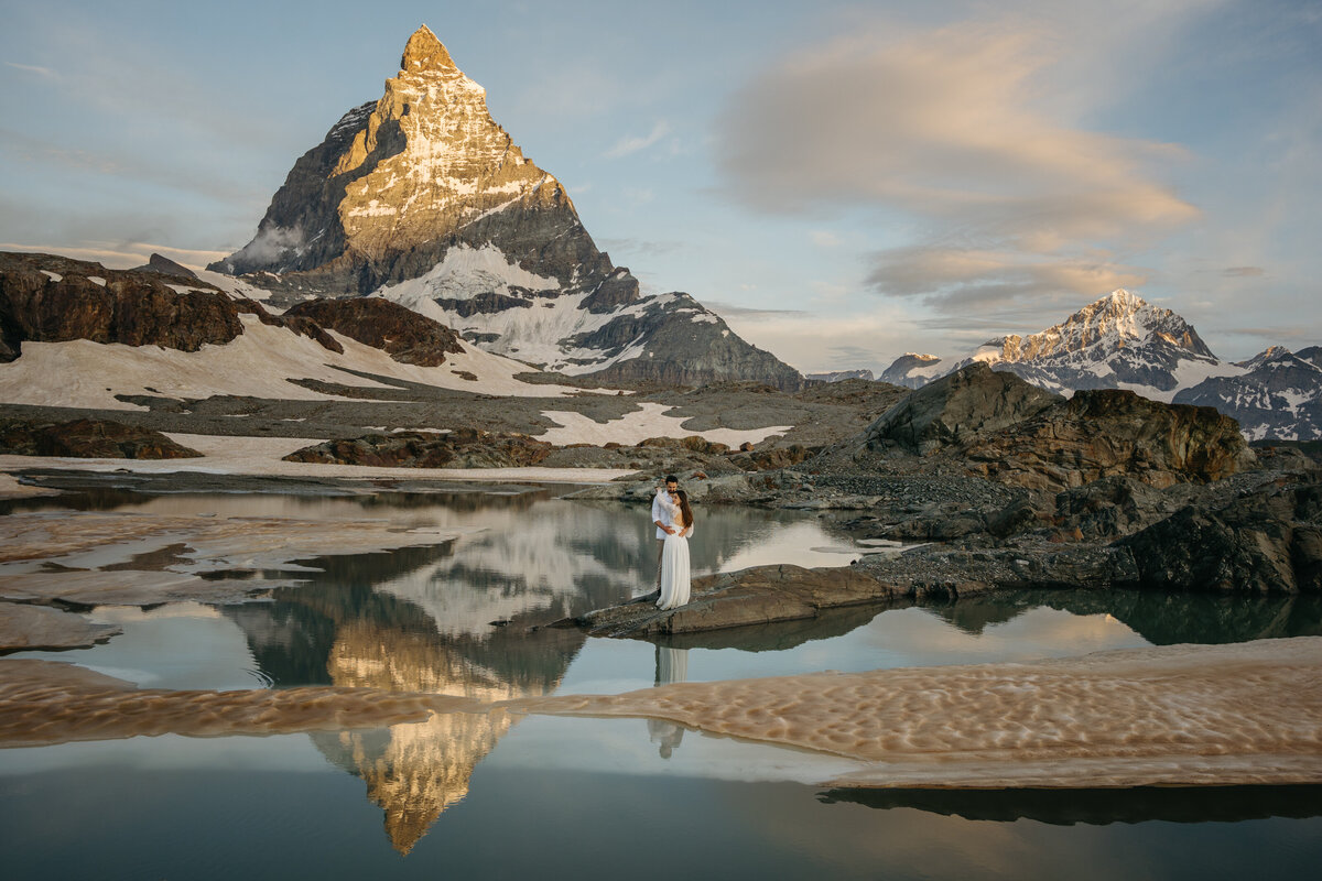 Matterhorn elopement sunrise