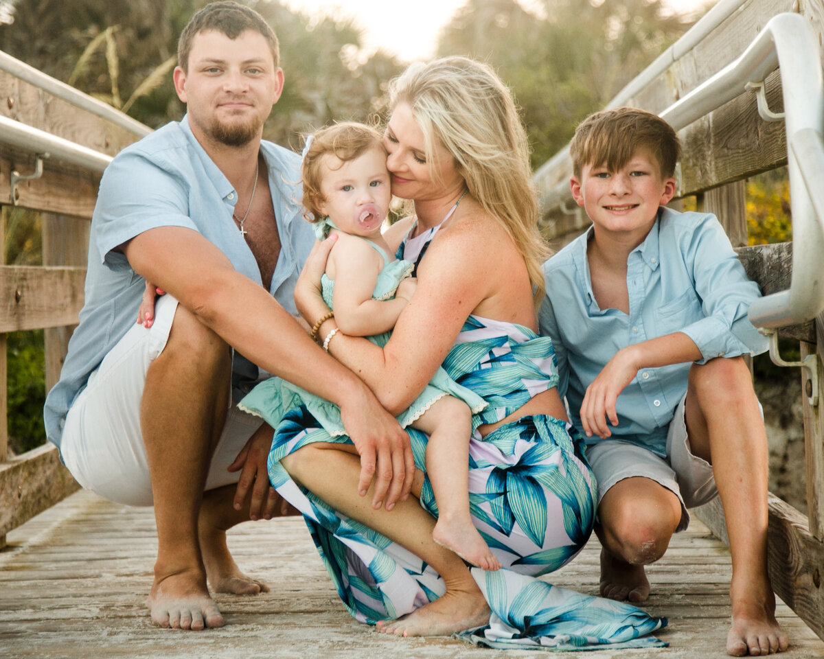 Family beach photos in New Smyrna Beach, Florida