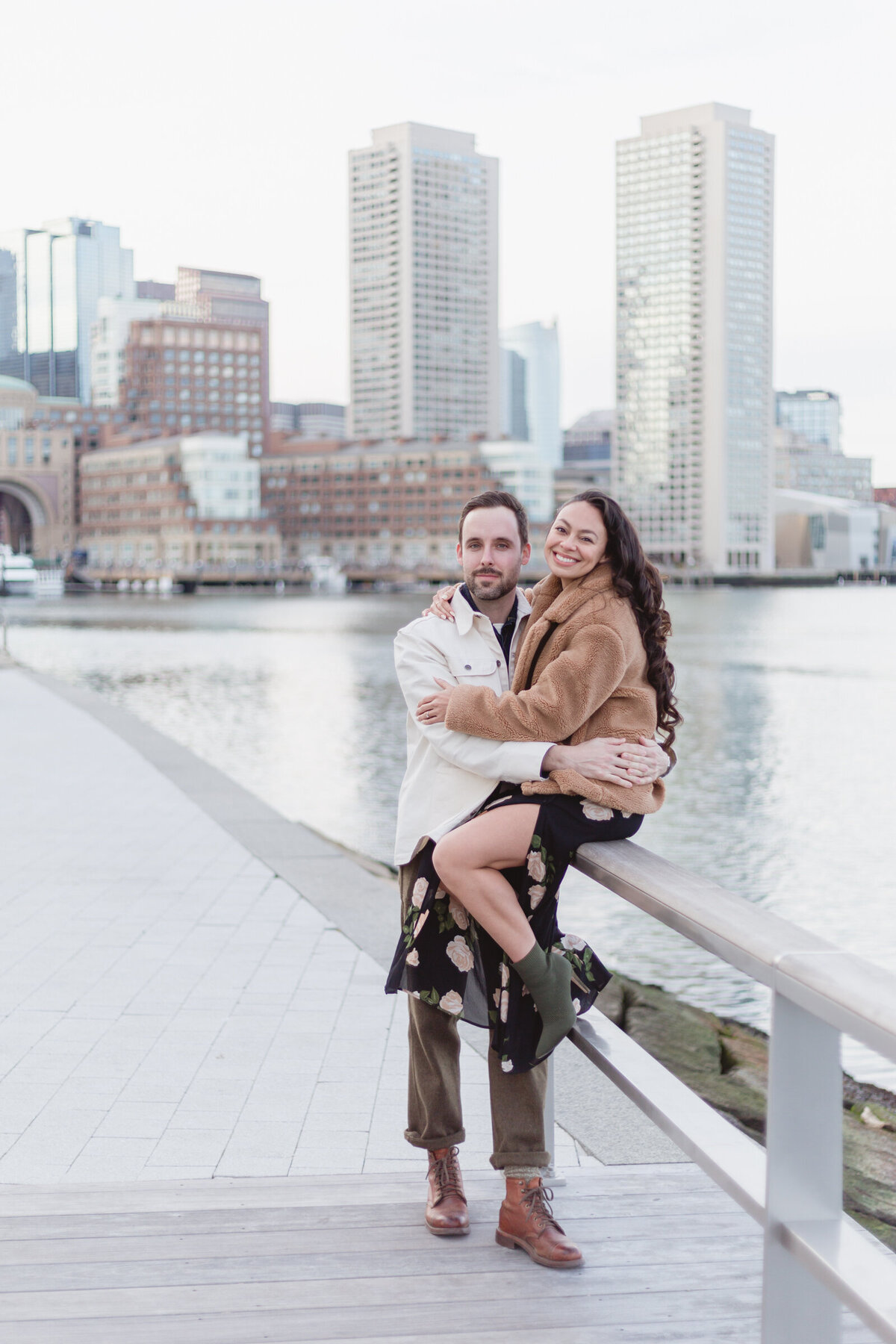 Boston Seaport engagement session