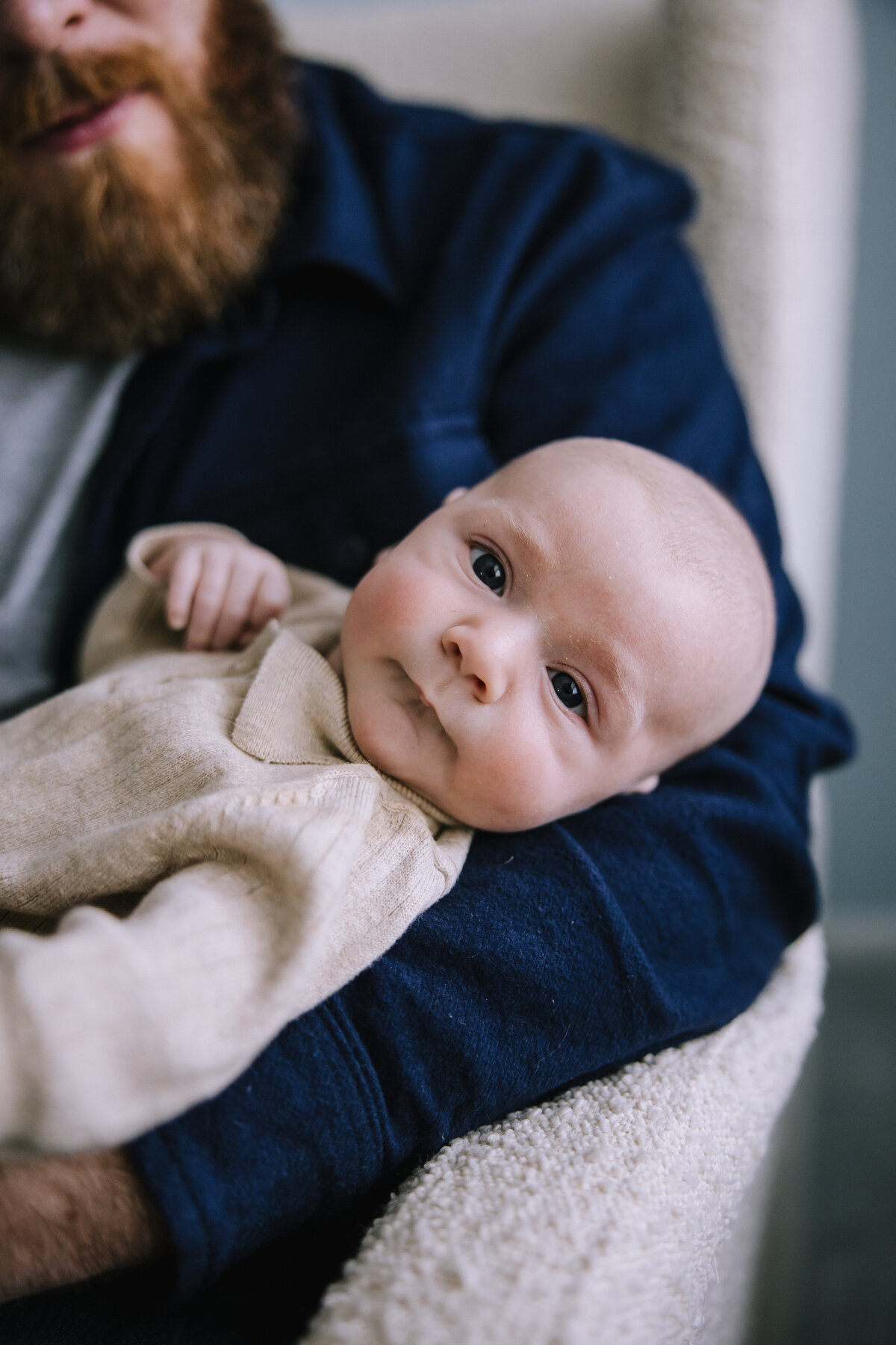 Newborn baby boy in a nursery in Pittsburgh. 